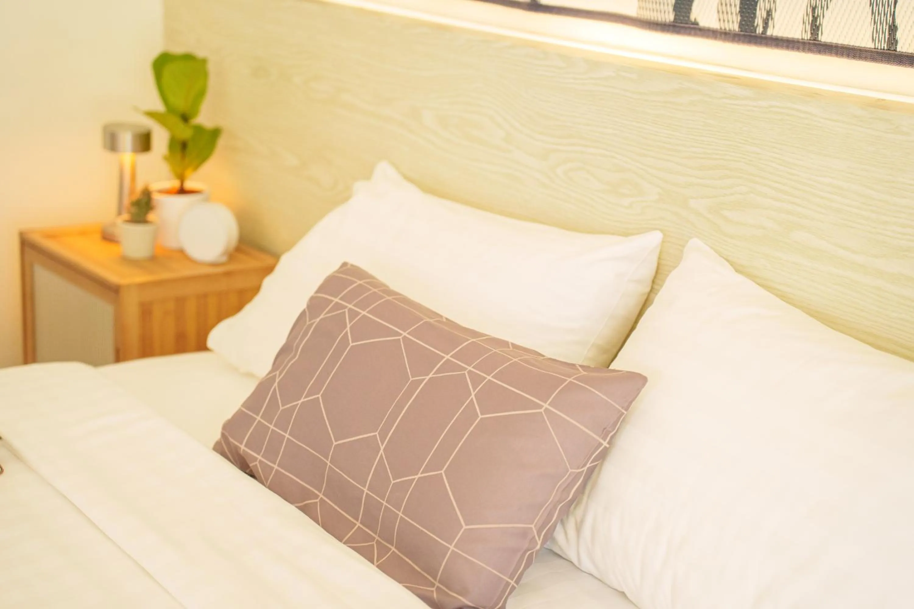 Bed in Gecko EYE Hotel