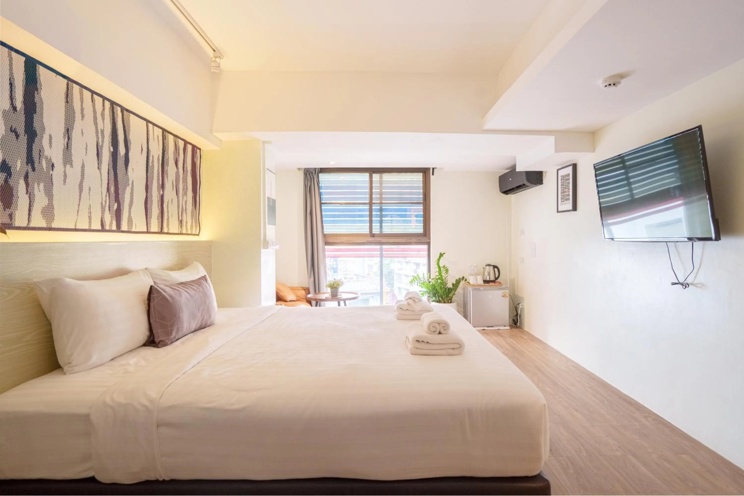 Bed in Gecko EYE Hotel