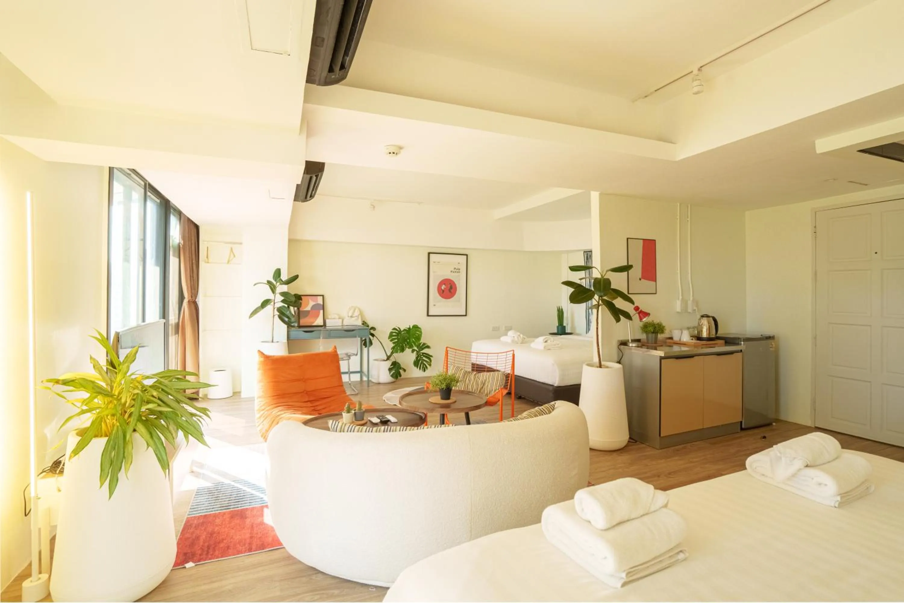 Bed in Gecko EYE Hotel