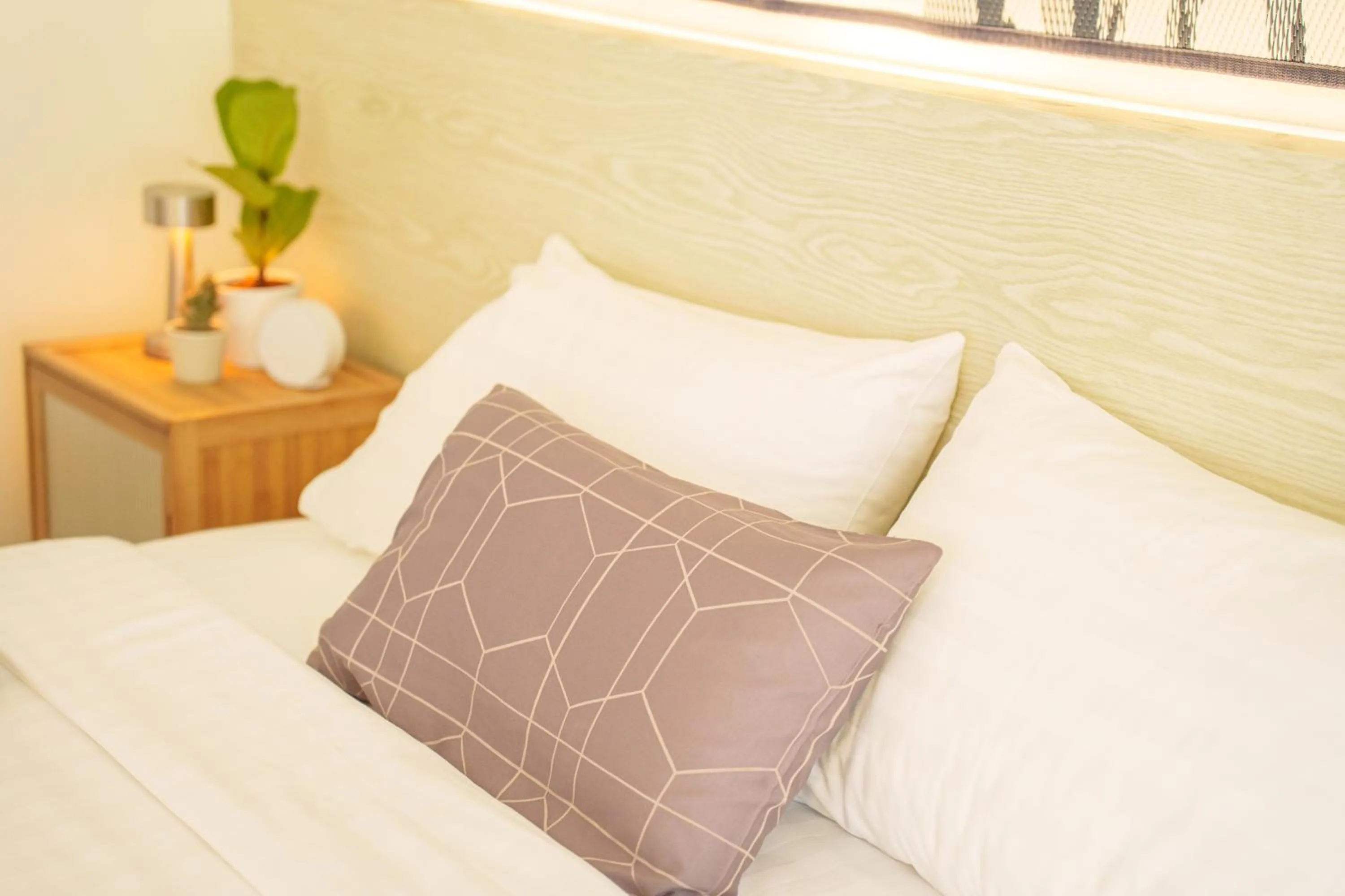 Bed in Gecko EYE Hotel