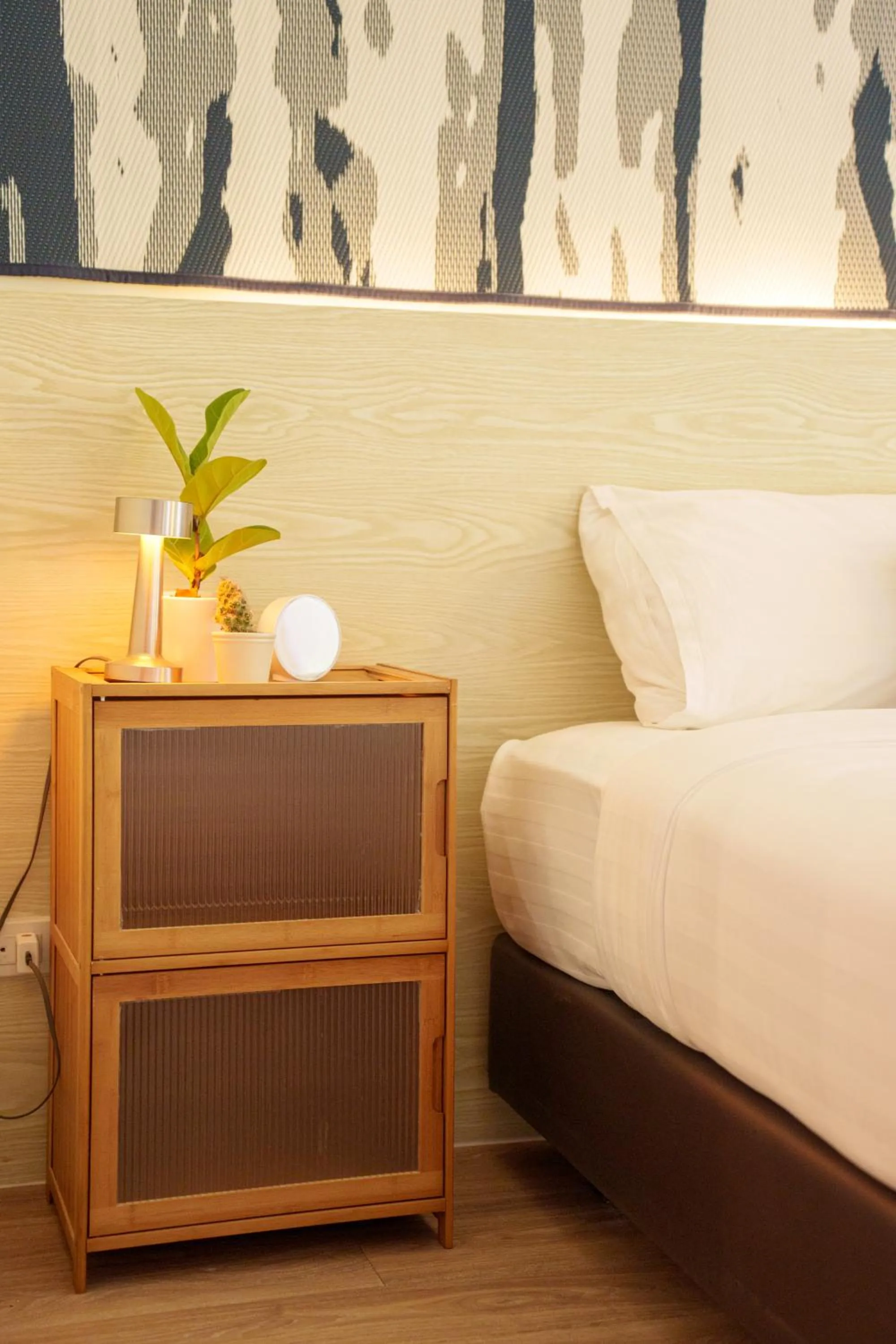 Bed in Gecko EYE Hotel