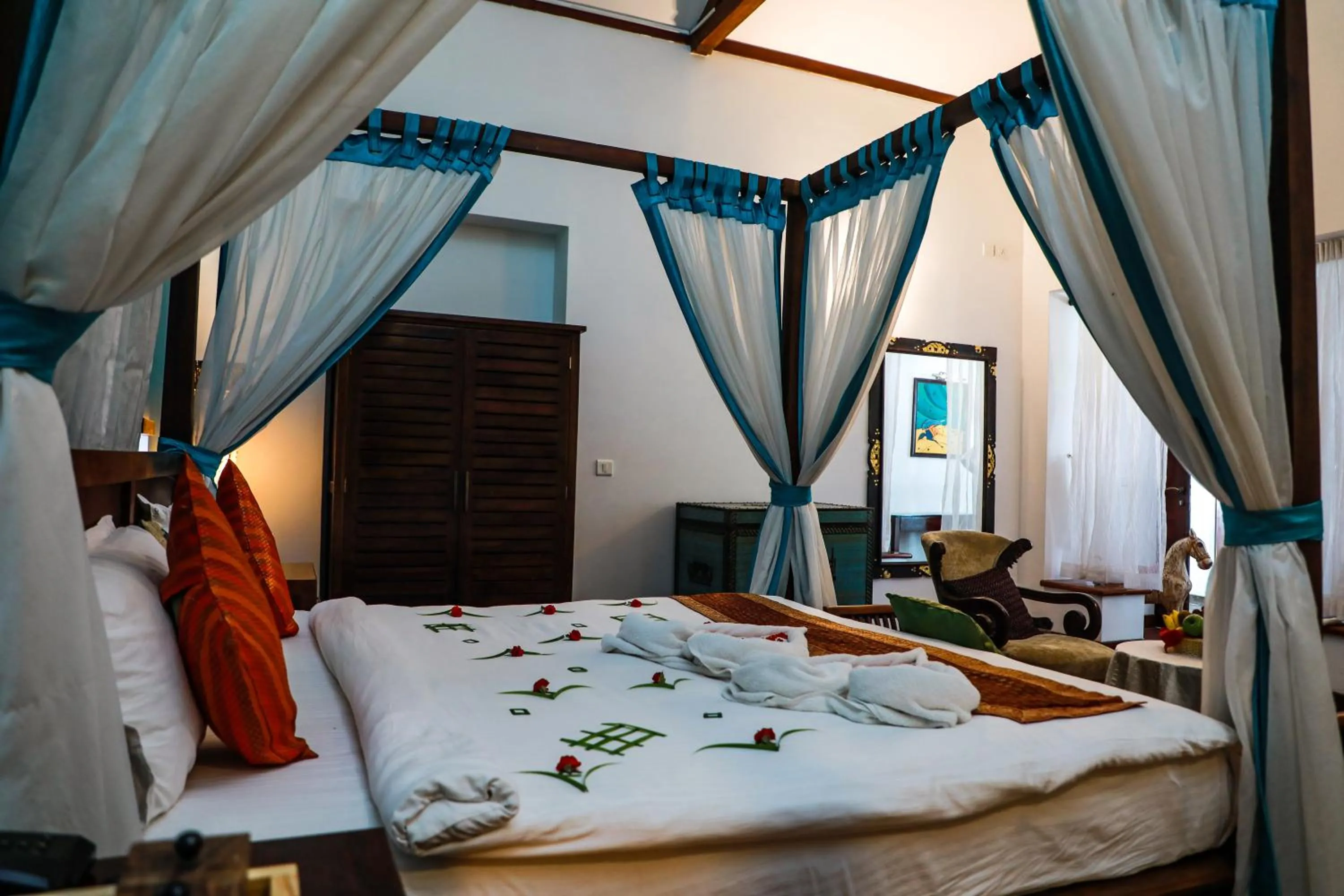 Bed in Old Lighthouse Bristow Hotel , Fort Kochi