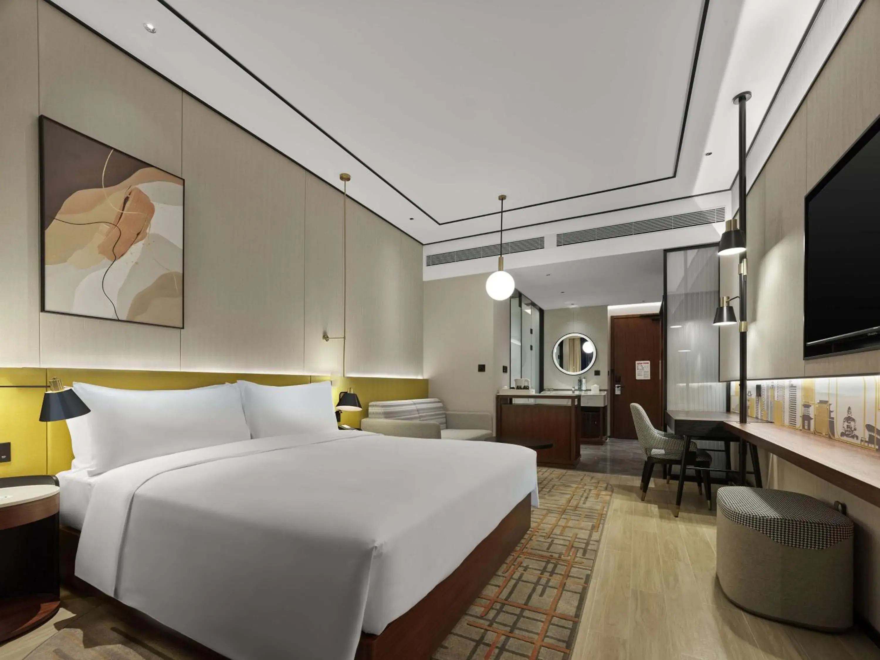 Bed in Hilton Garden Inn Datong Pingcheng Bed in Hilton Garden Inn Datong Pingcheng