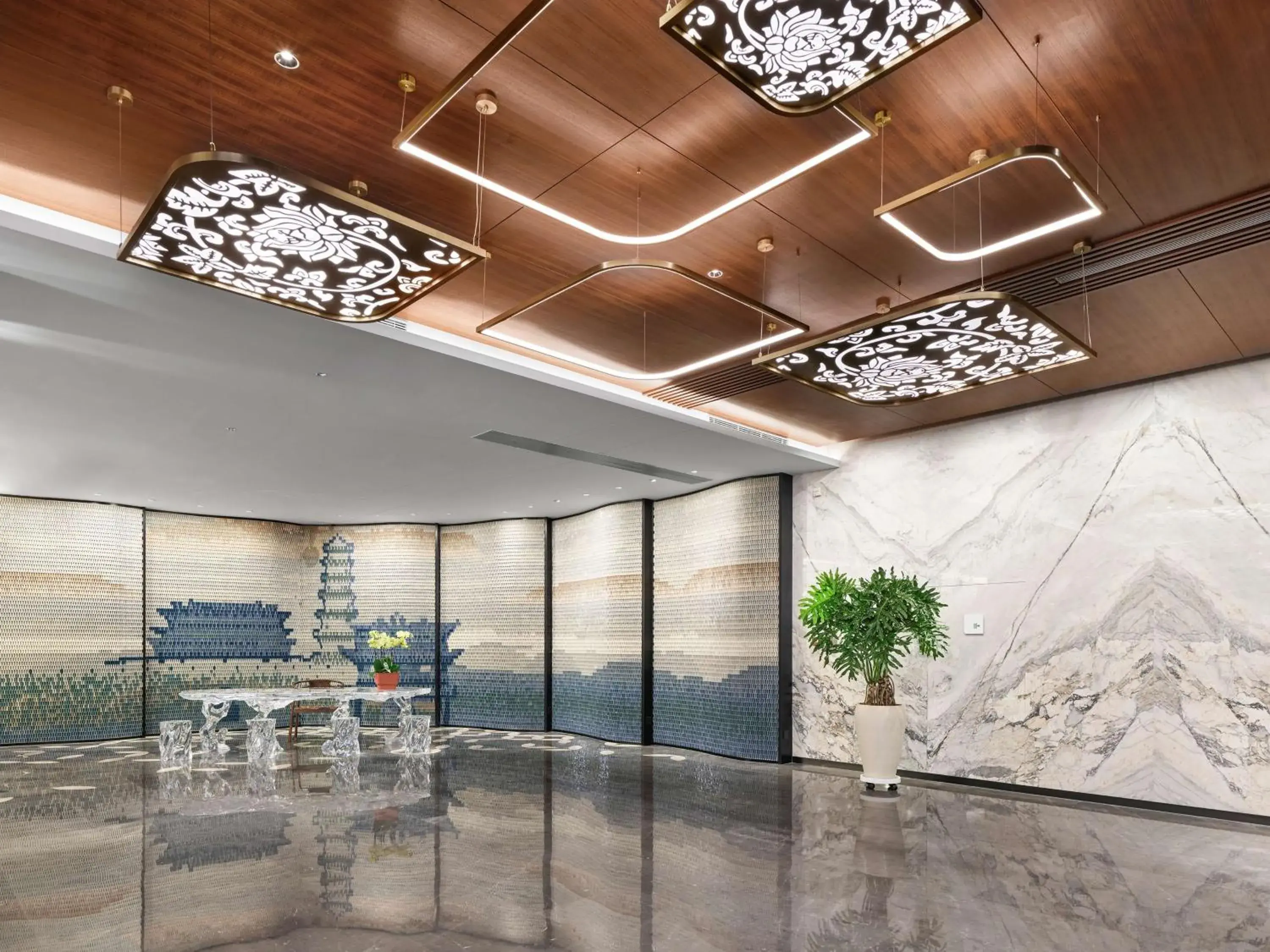 Lobby or reception in Hilton Garden Inn Datong Pingcheng Lobby or reception in Hilton Garden Inn Datong Pingcheng