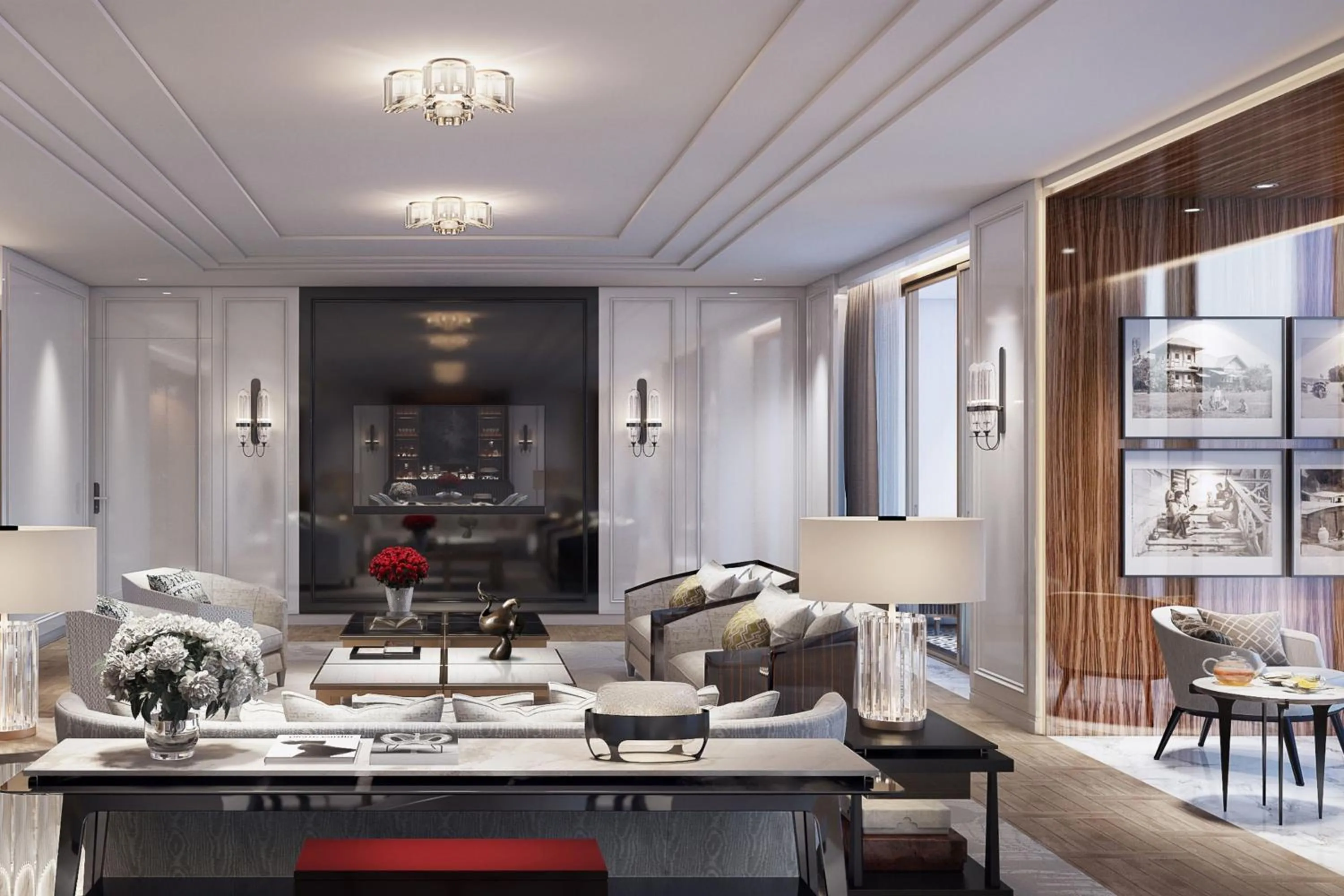 Living room in The Ritz-Carlton, Bangkok