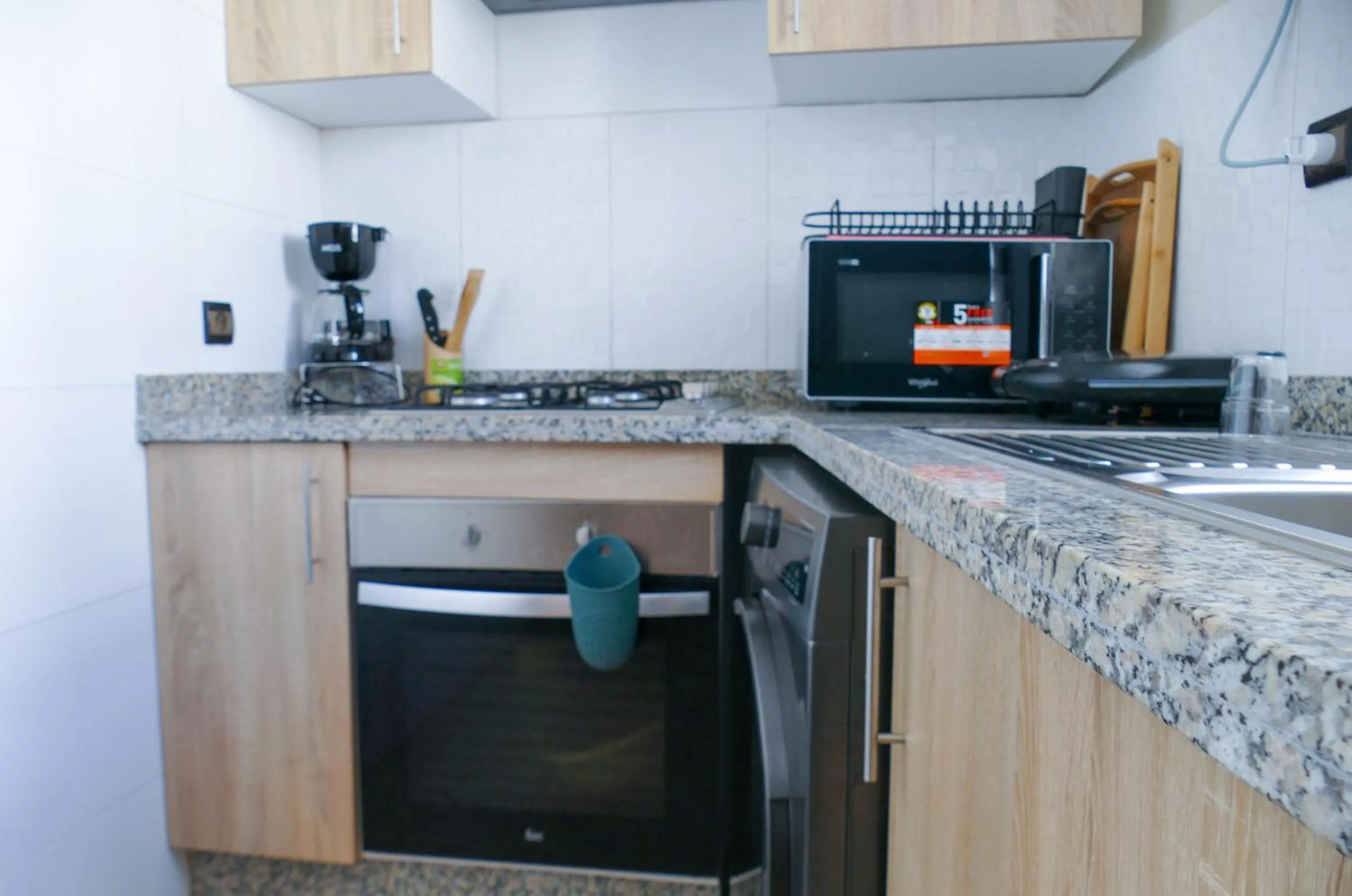 Kitchen or kitchenette in Appartement équipé Haut Standing à Hassan Rabat