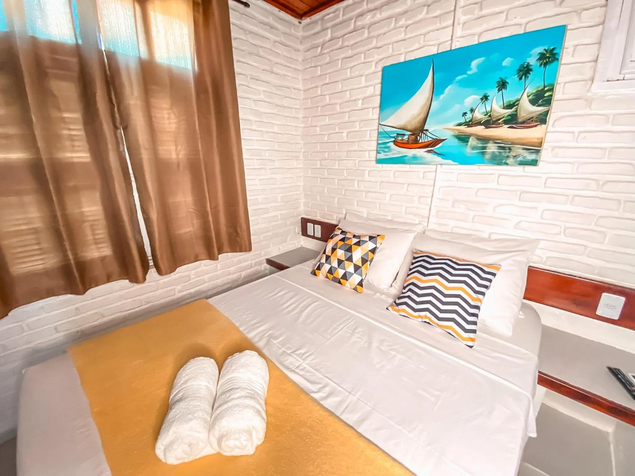 Bed in Hotel Sunshine Centro Cumbuco