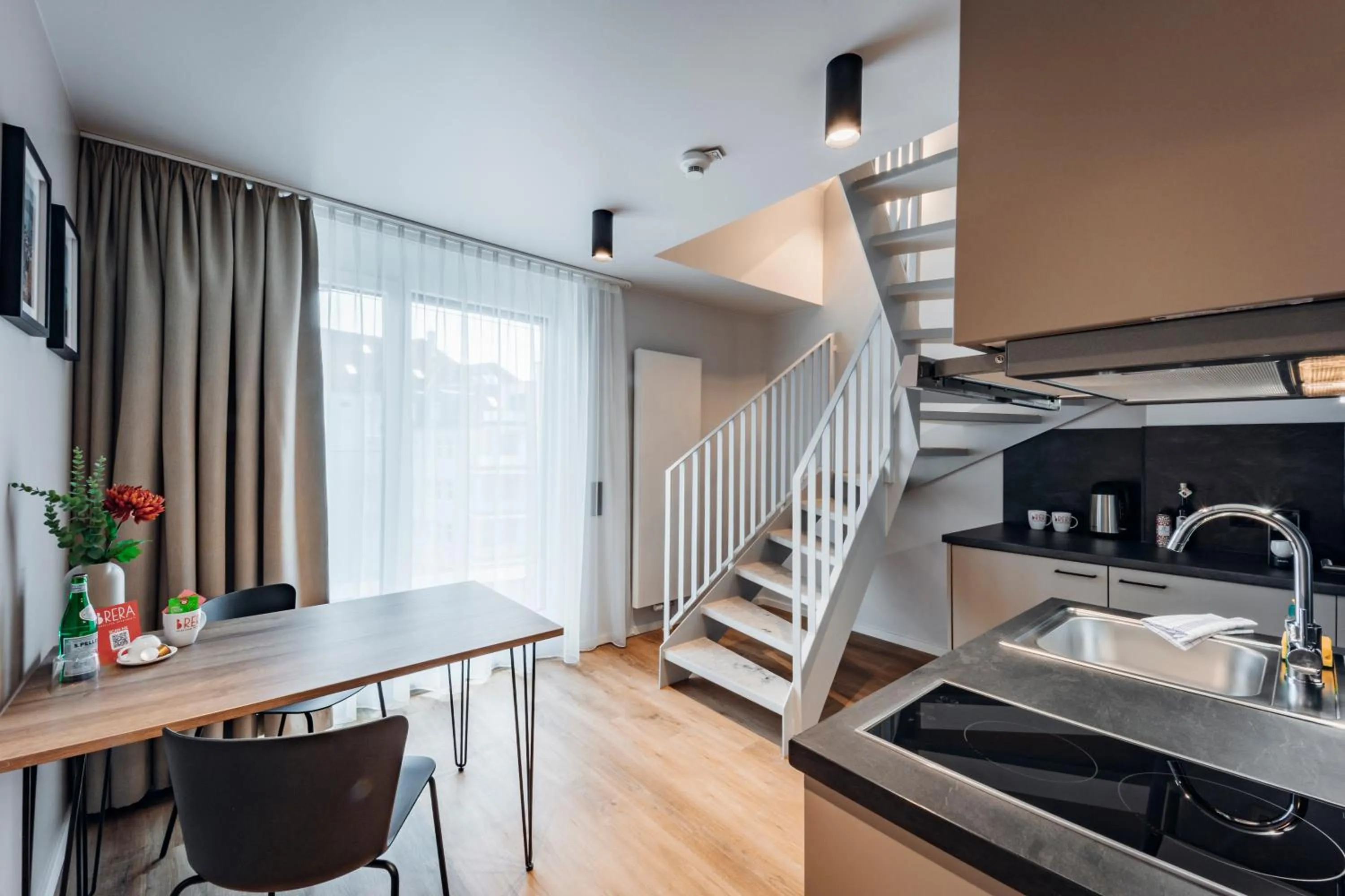 Kitchen or kitchenette in Brera Serviced Apartments Böblingen Sindelfingen