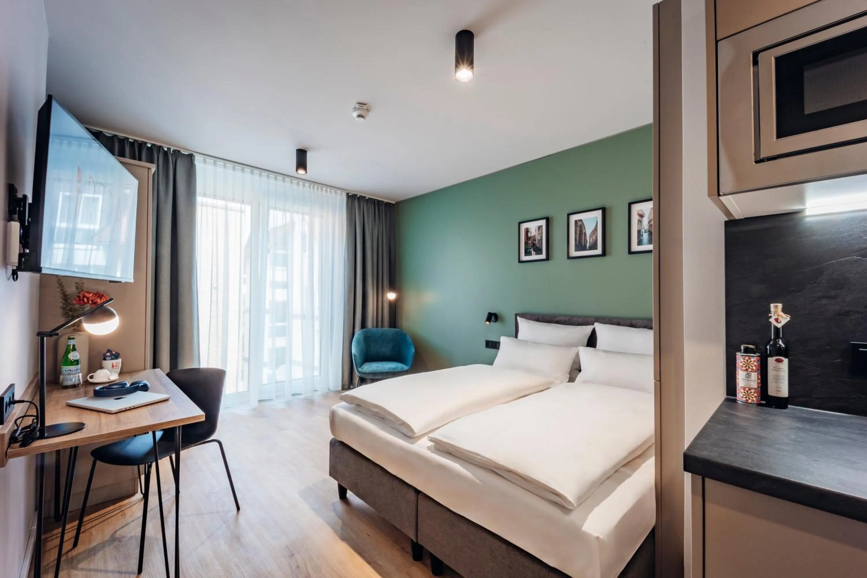 Bed in Brera Serviced Apartments Böblingen Sindelfingen