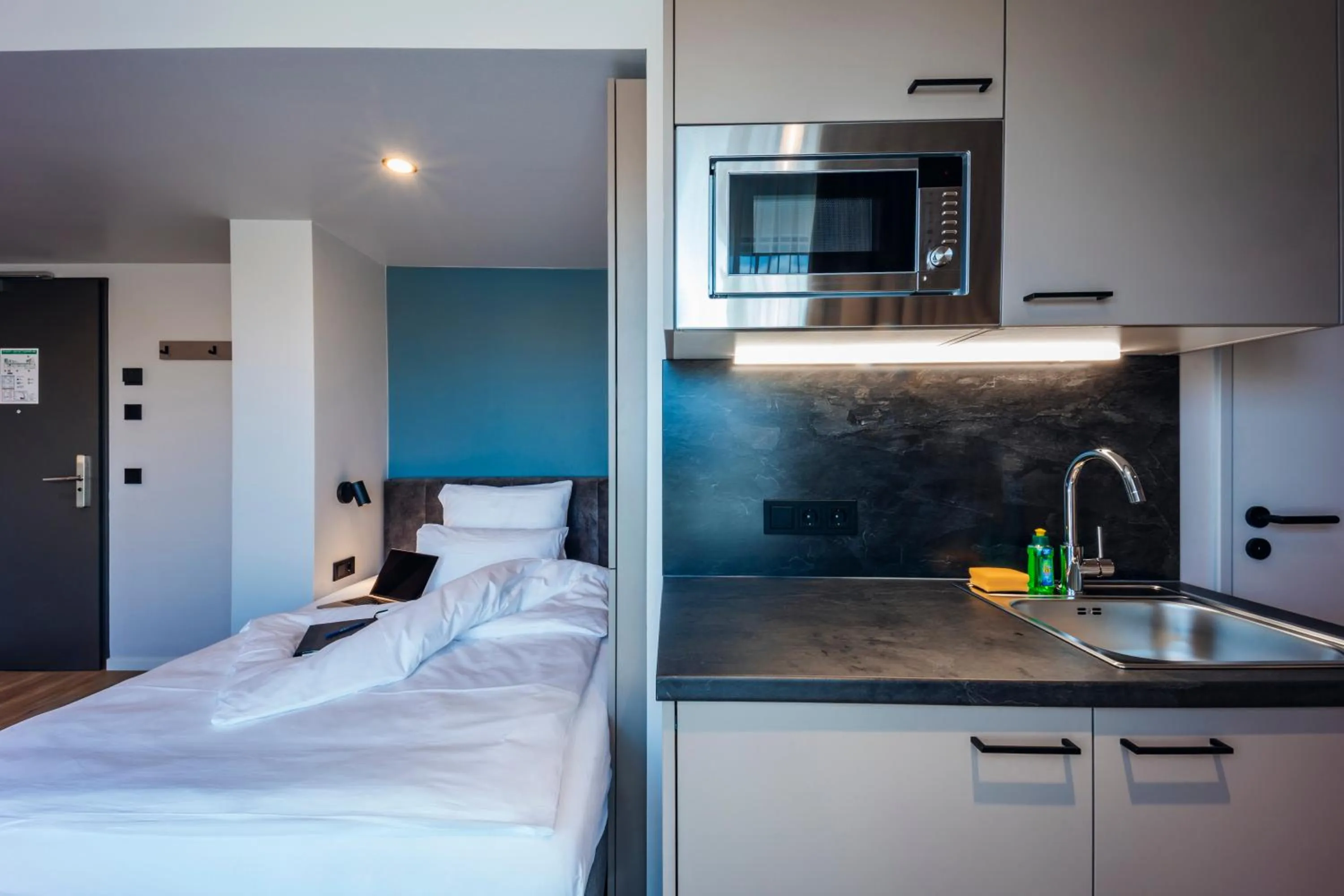 Bed in Brera Serviced Apartments Böblingen Sindelfingen