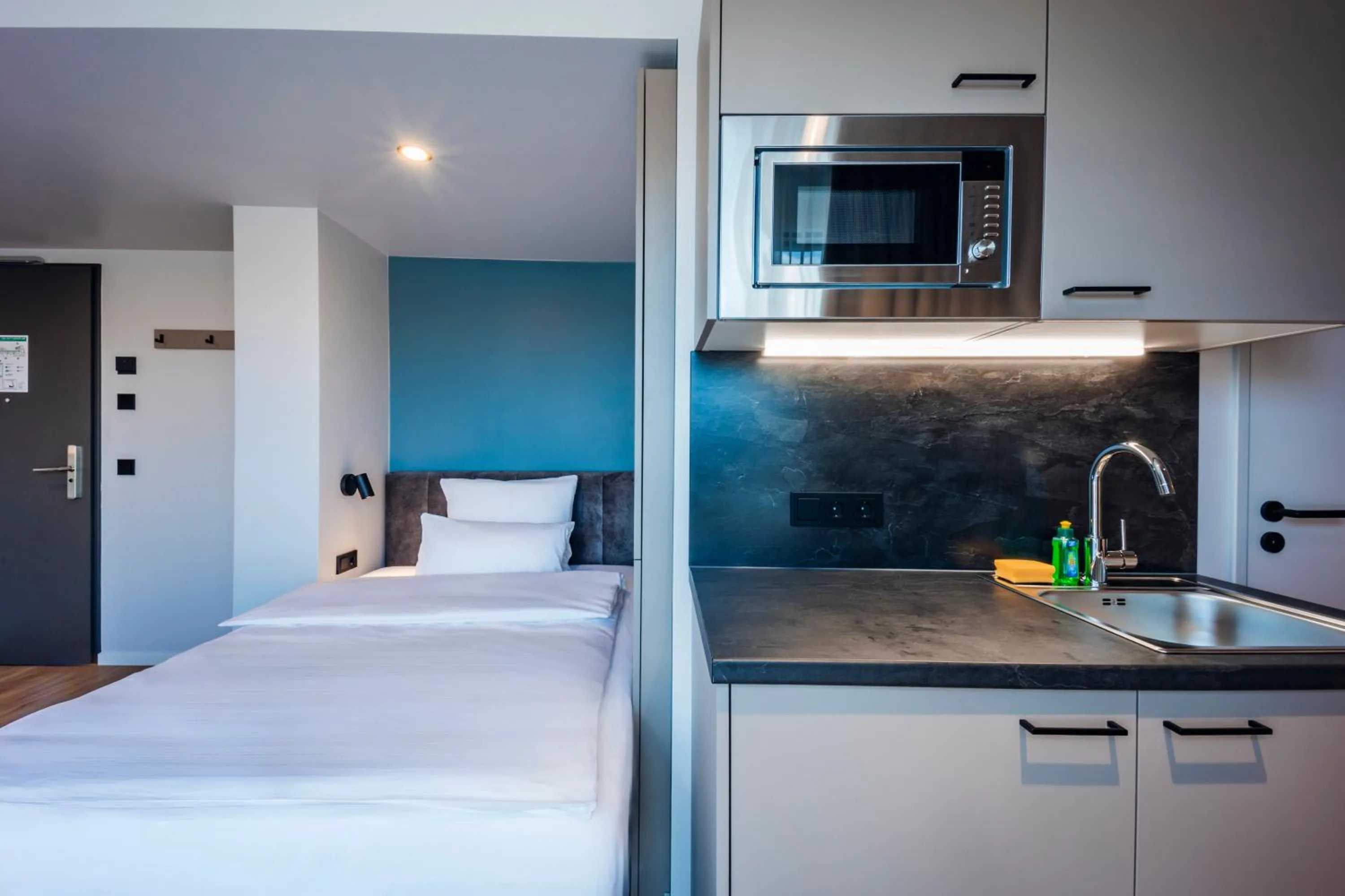 Bed in Brera Serviced Apartments Böblingen Sindelfingen