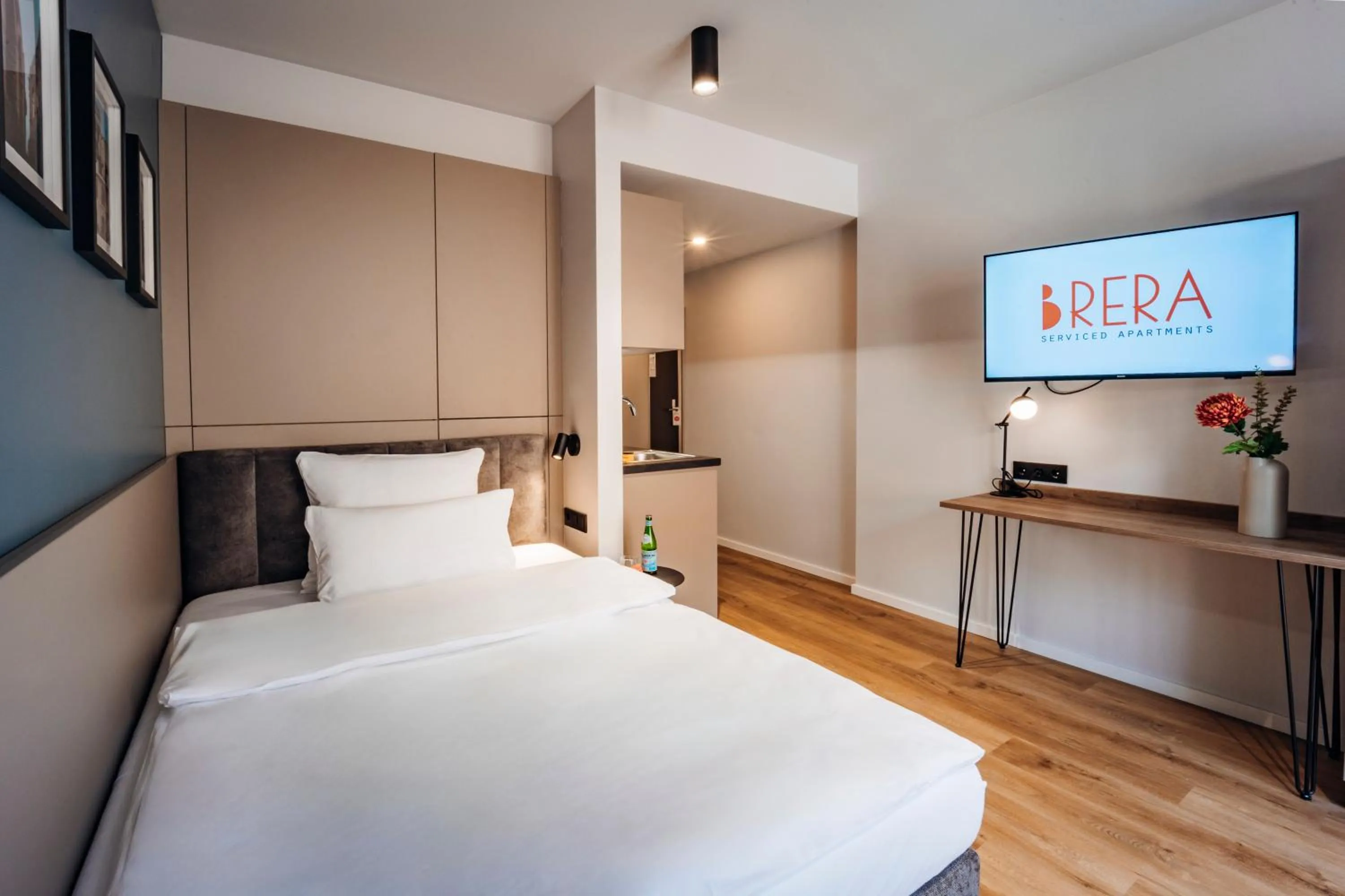 Bed in Brera Serviced Apartments Böblingen Sindelfingen