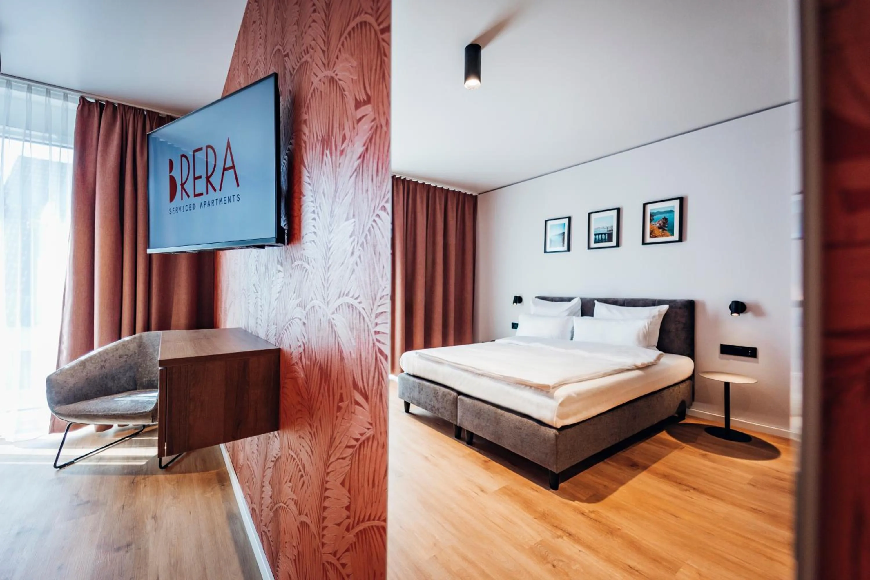 Bed in Brera Serviced Apartments Böblingen Sindelfingen