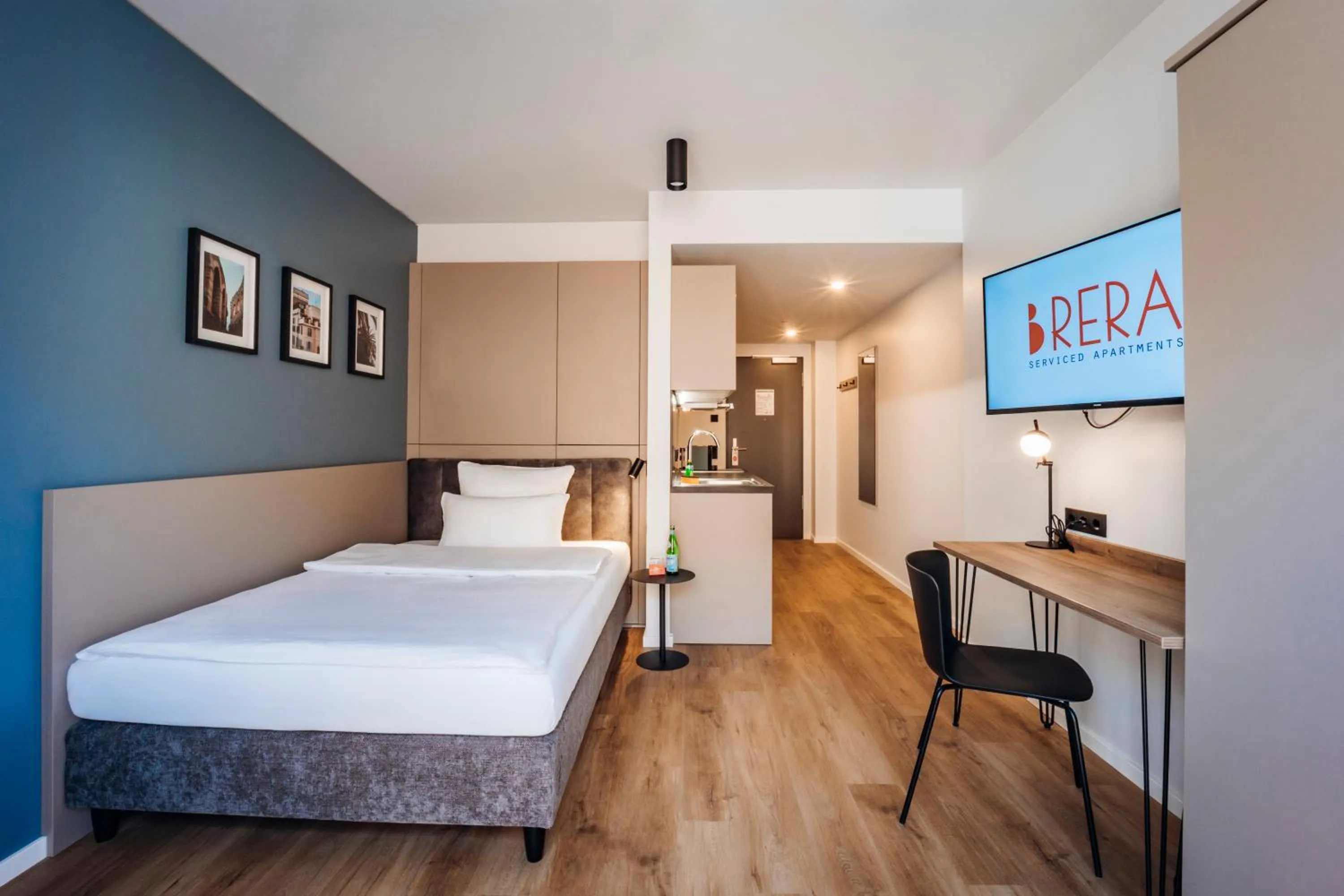 Bed in Brera Serviced Apartments Böblingen Sindelfingen