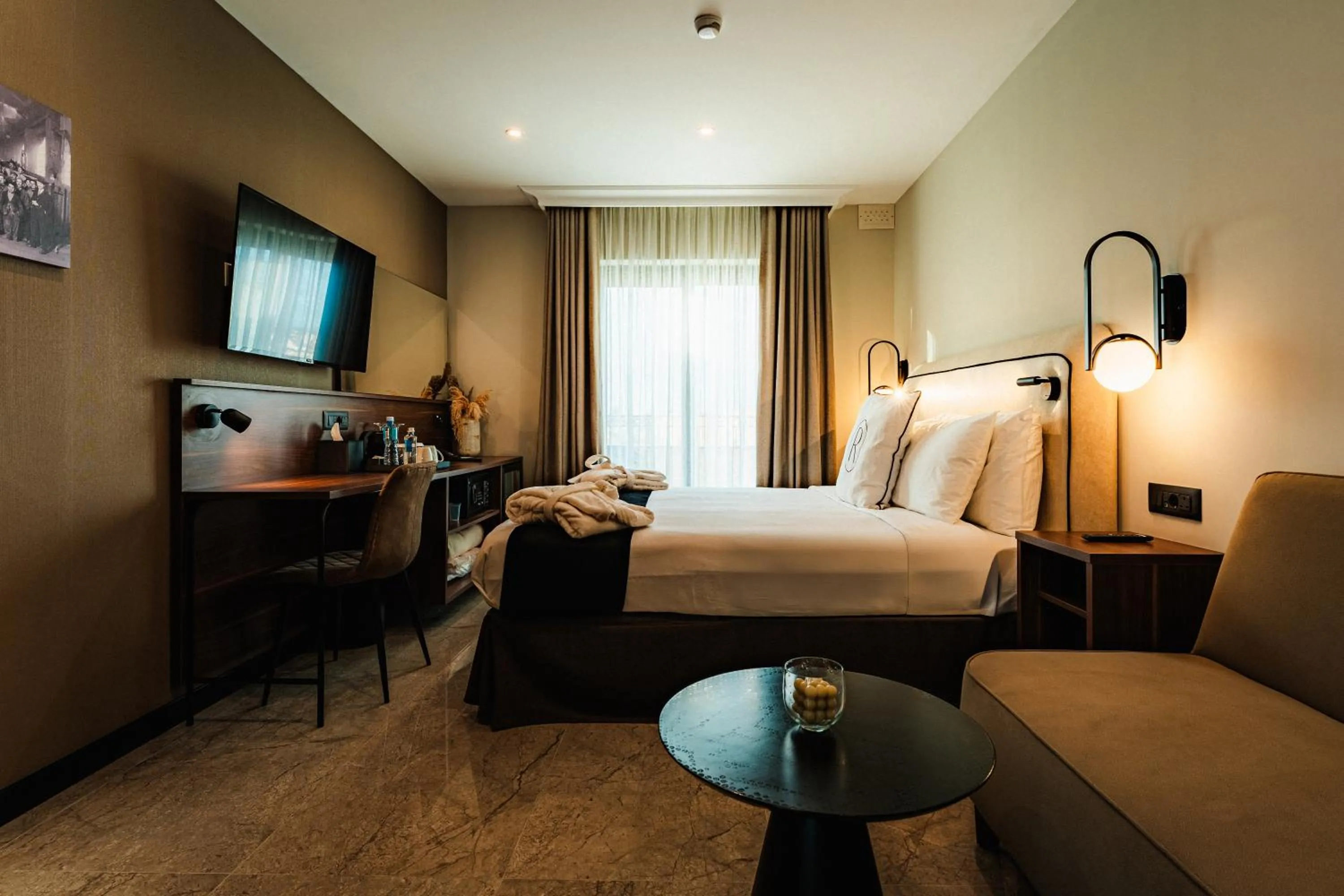 Bed in Royale Sainte Hélène Boutique Hotel