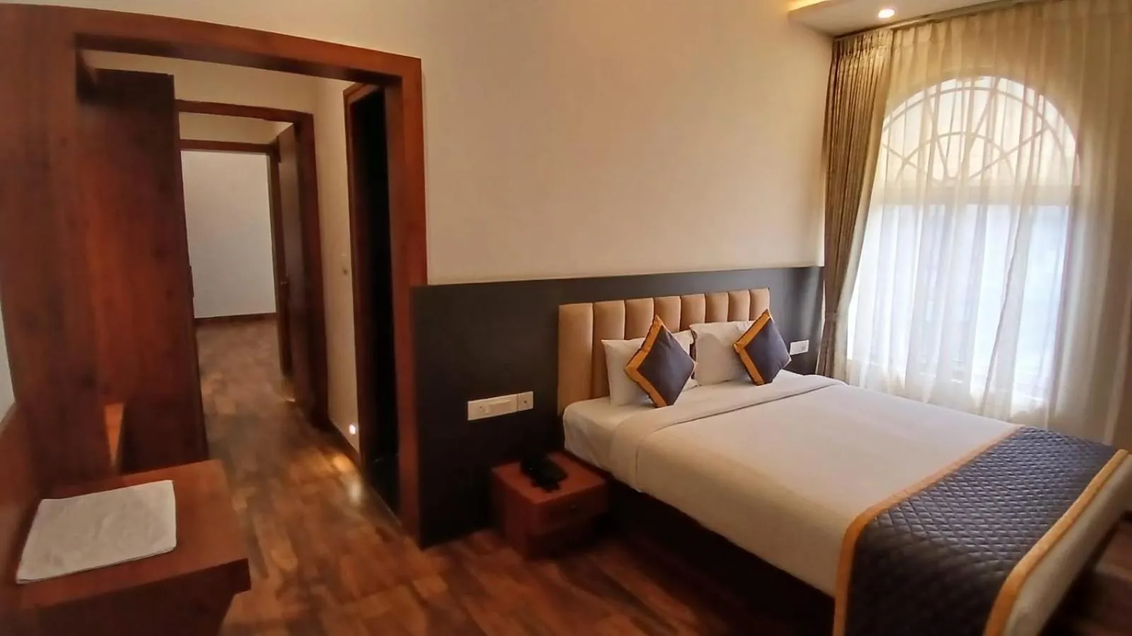 Bed in PPH Living Rajathagiri Palace Premium Rooms