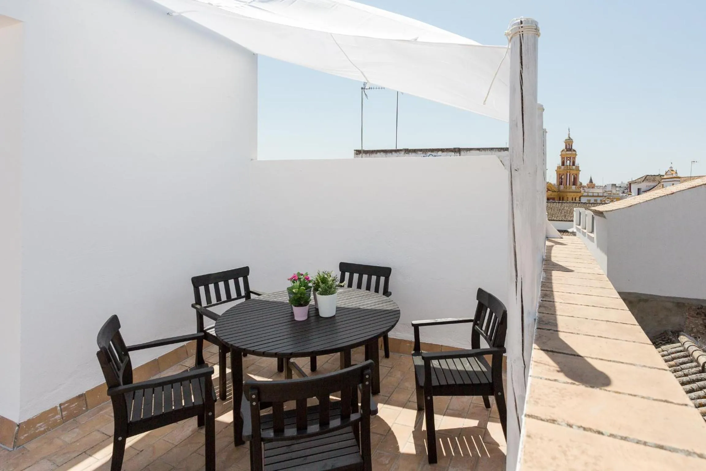 Balcony/Terrace in Apartamentos Diaber San Leandro