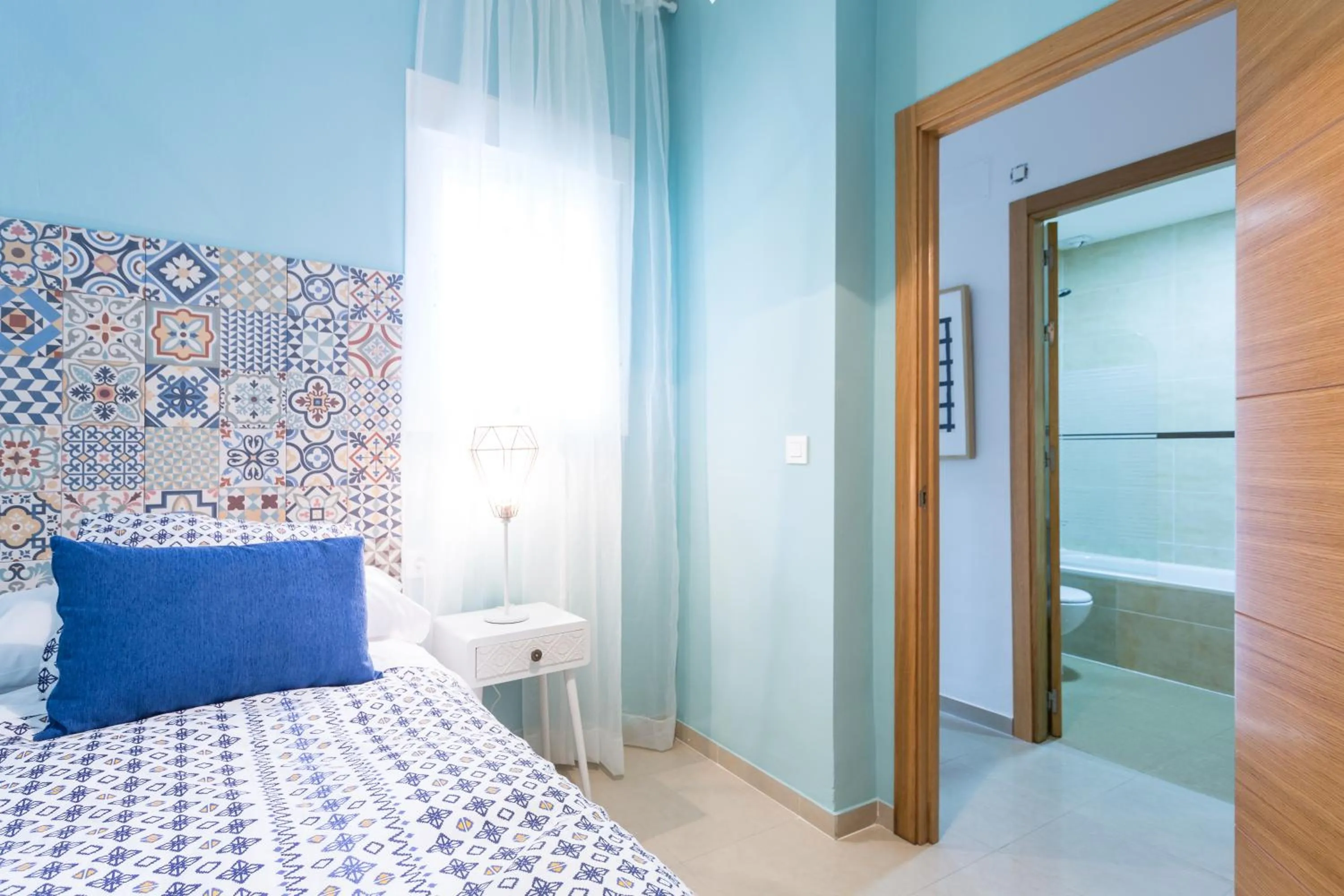Bed in Apartamentos Diaber San Leandro