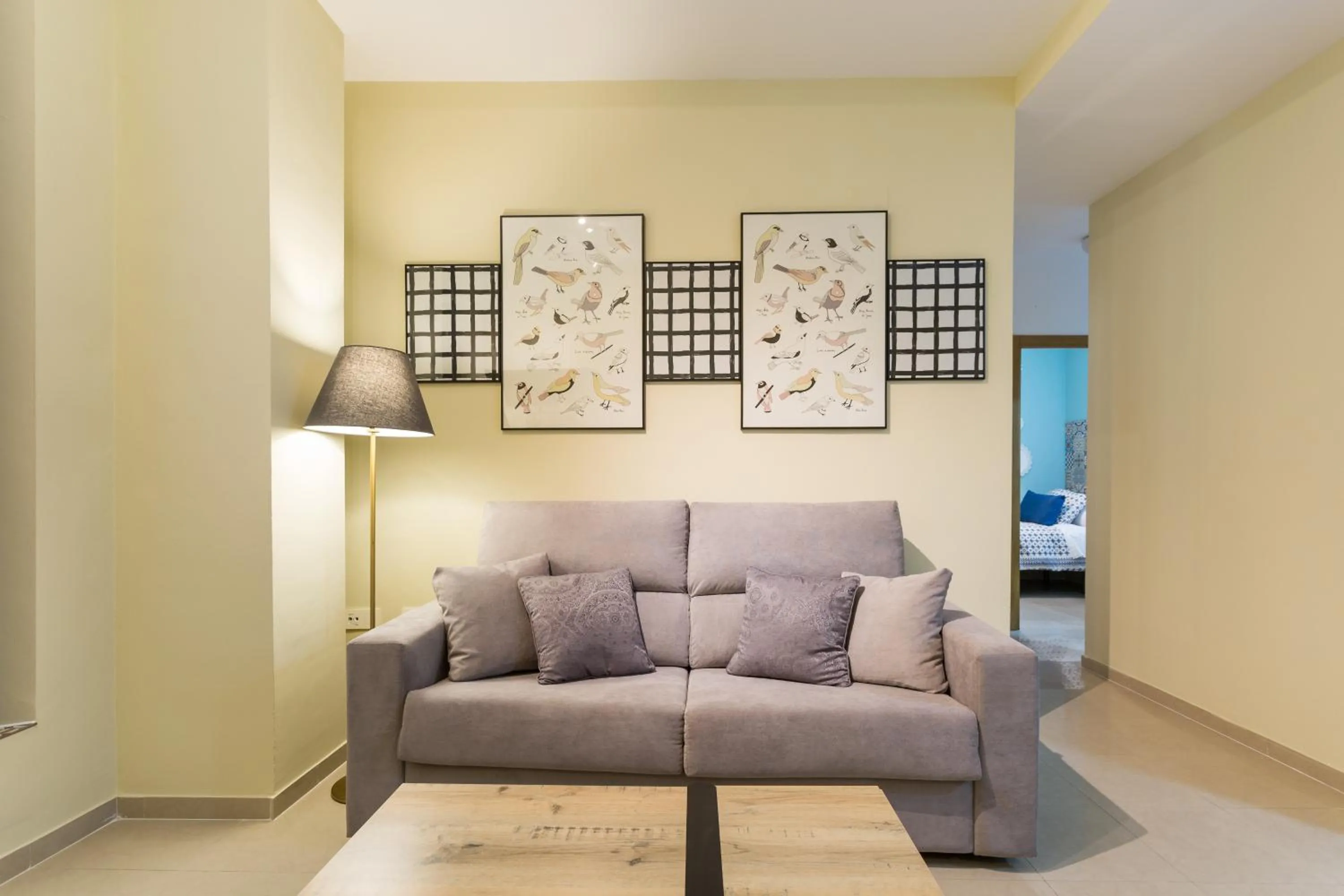 Living room in Apartamentos Diaber San Leandro