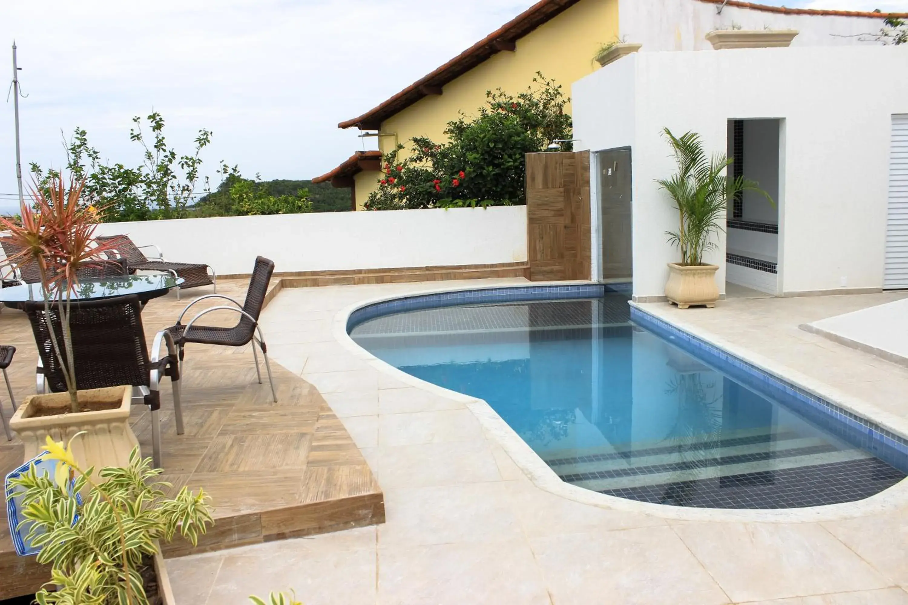 Pool view in Pousada Xerxes Pool view in Pousada Xerxes