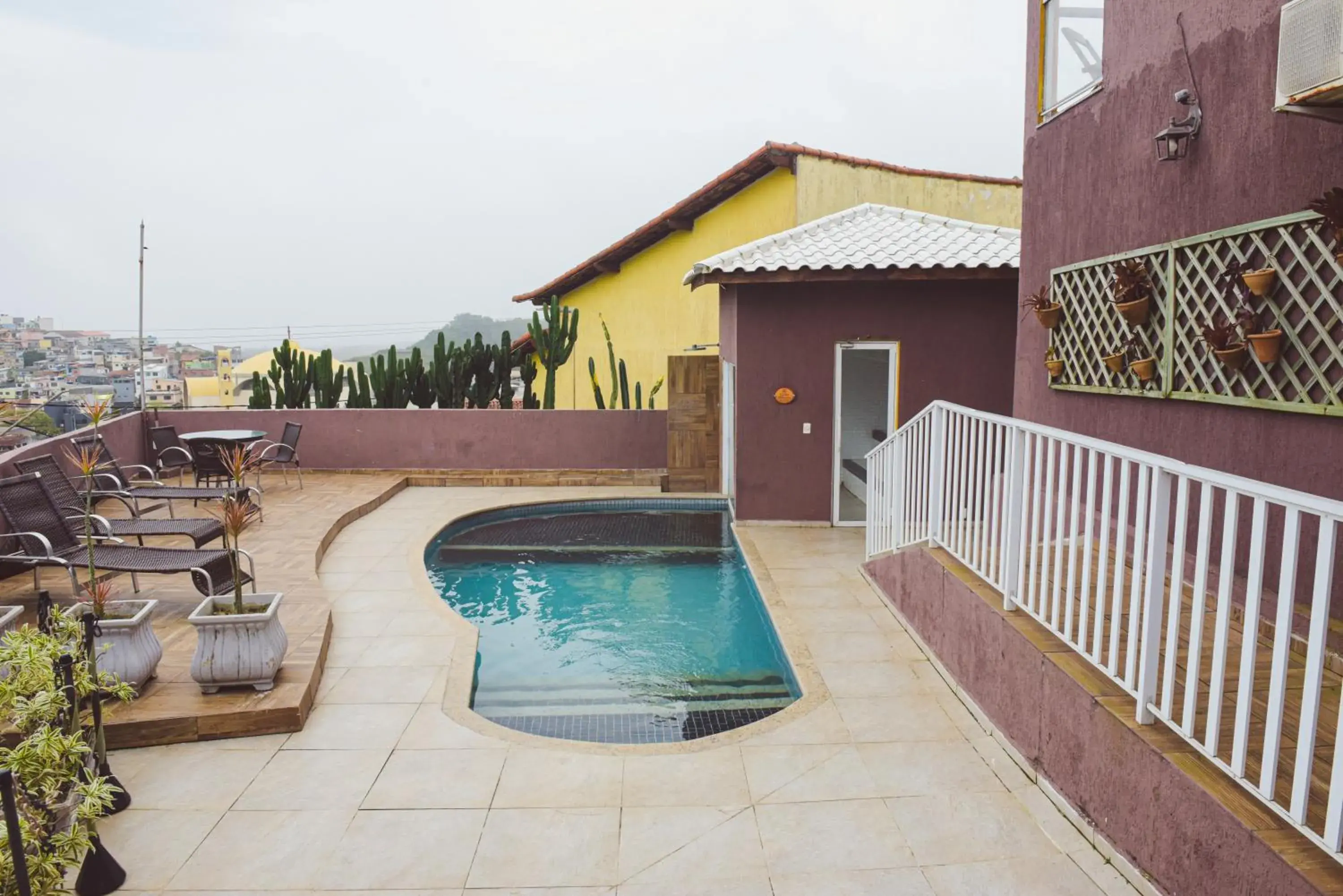 Pool view in Pousada Xerxes Pool view in Pousada Xerxes