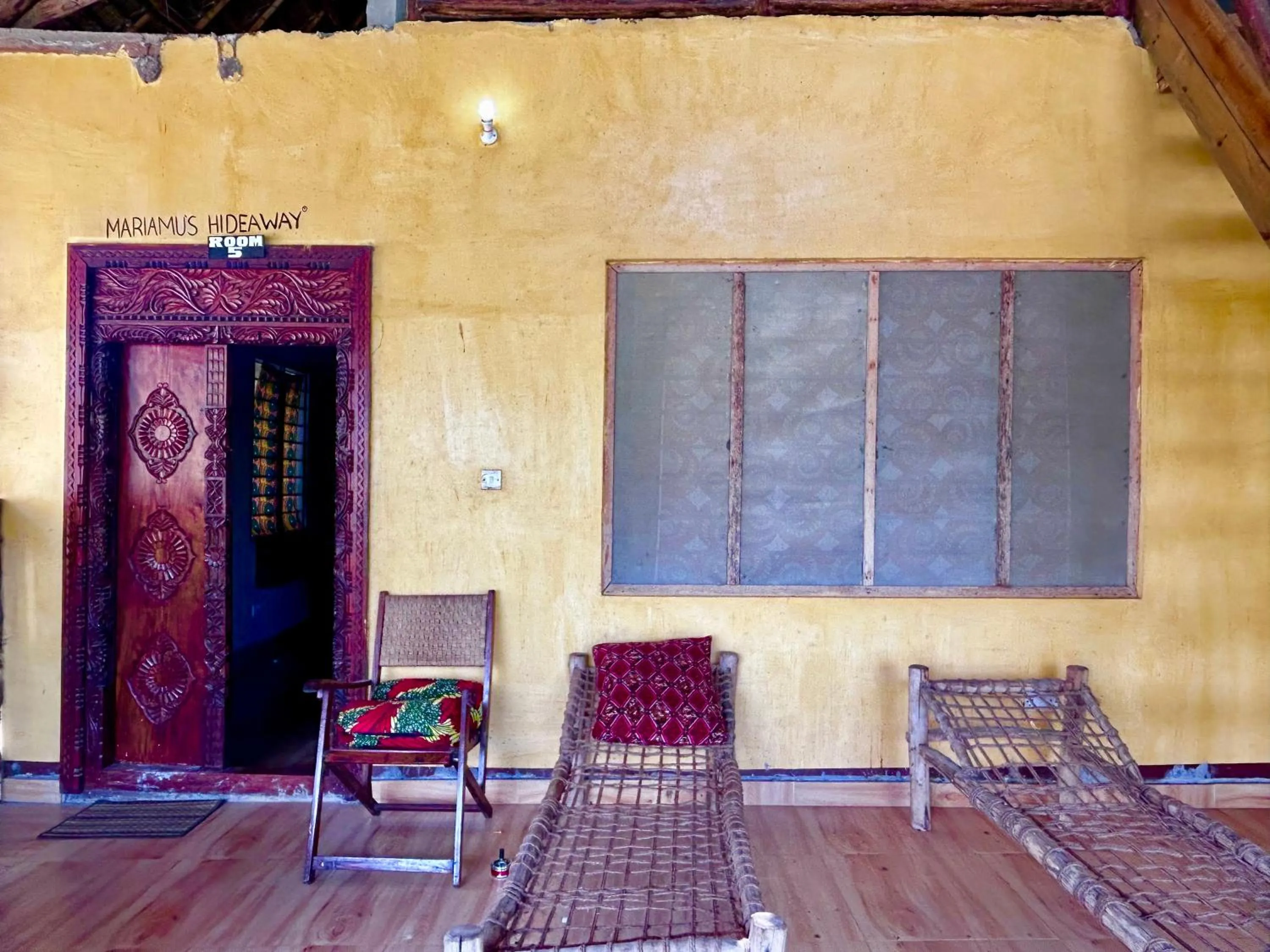 sunbed in The Tropinest bungalow