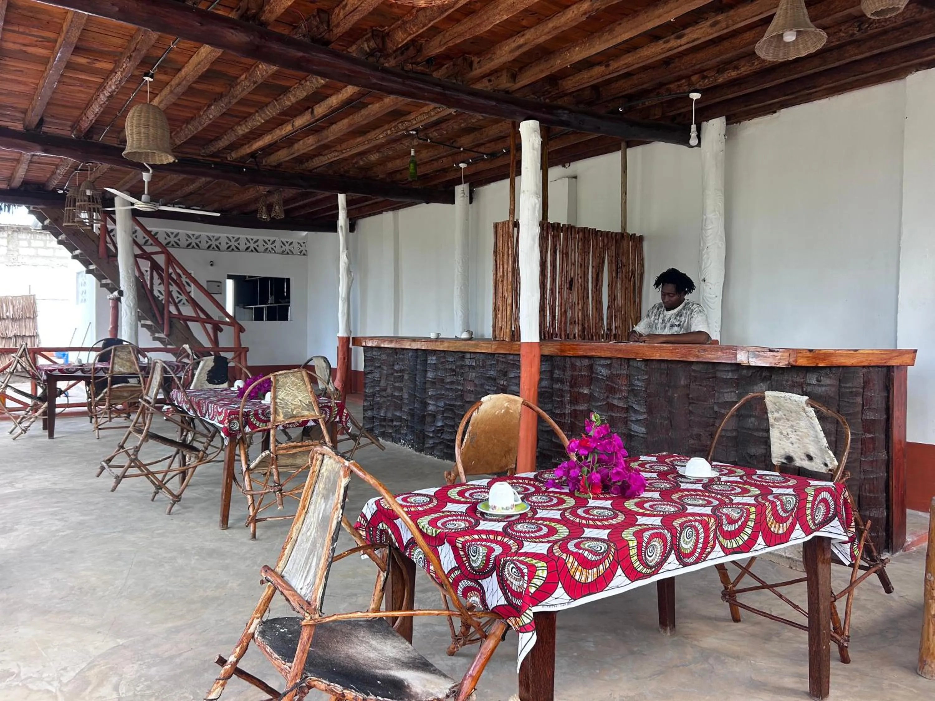 Seating area in The Tropinest bungalow