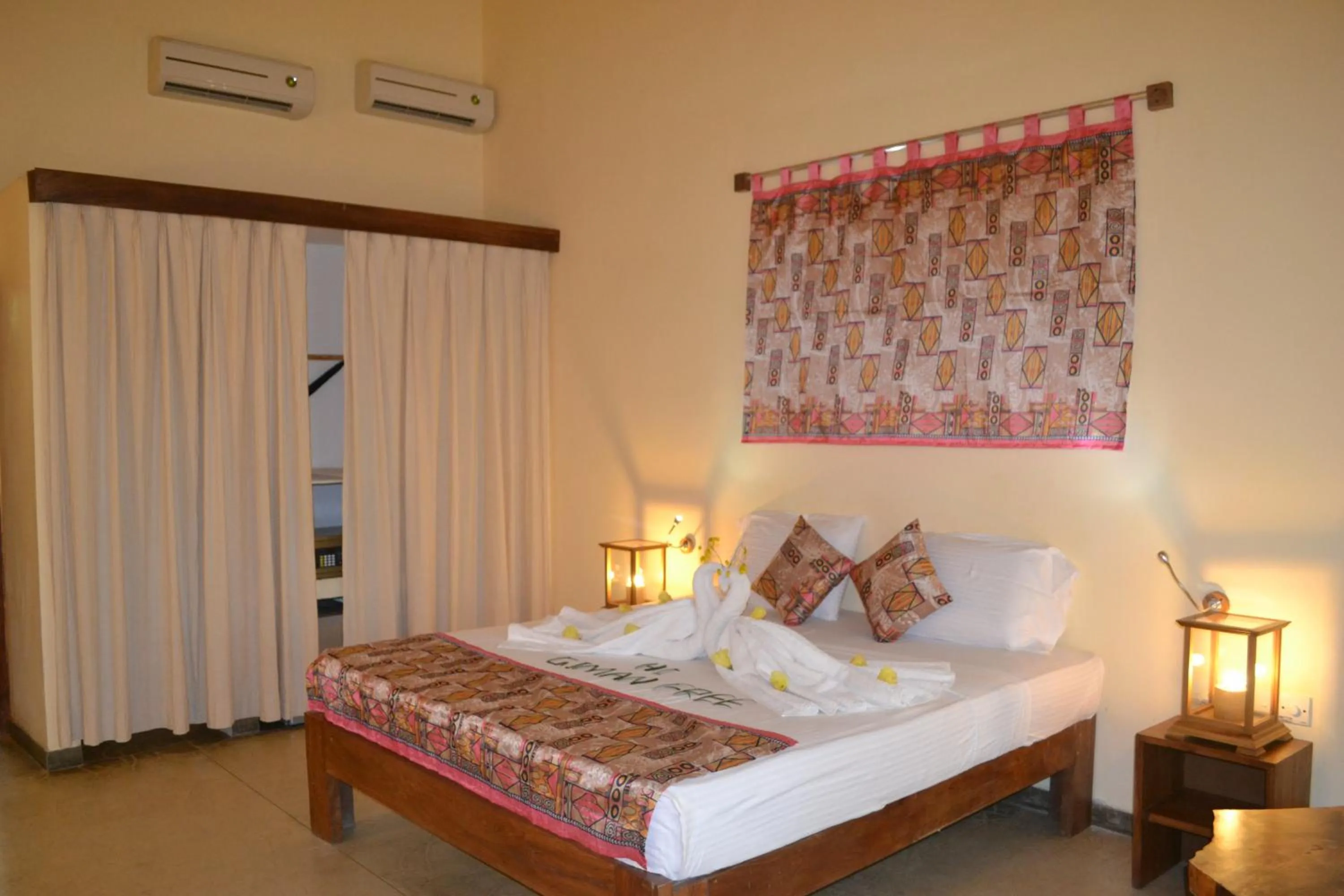 Bedroom, Bed in Giman Free Beach Resort Pasikuda