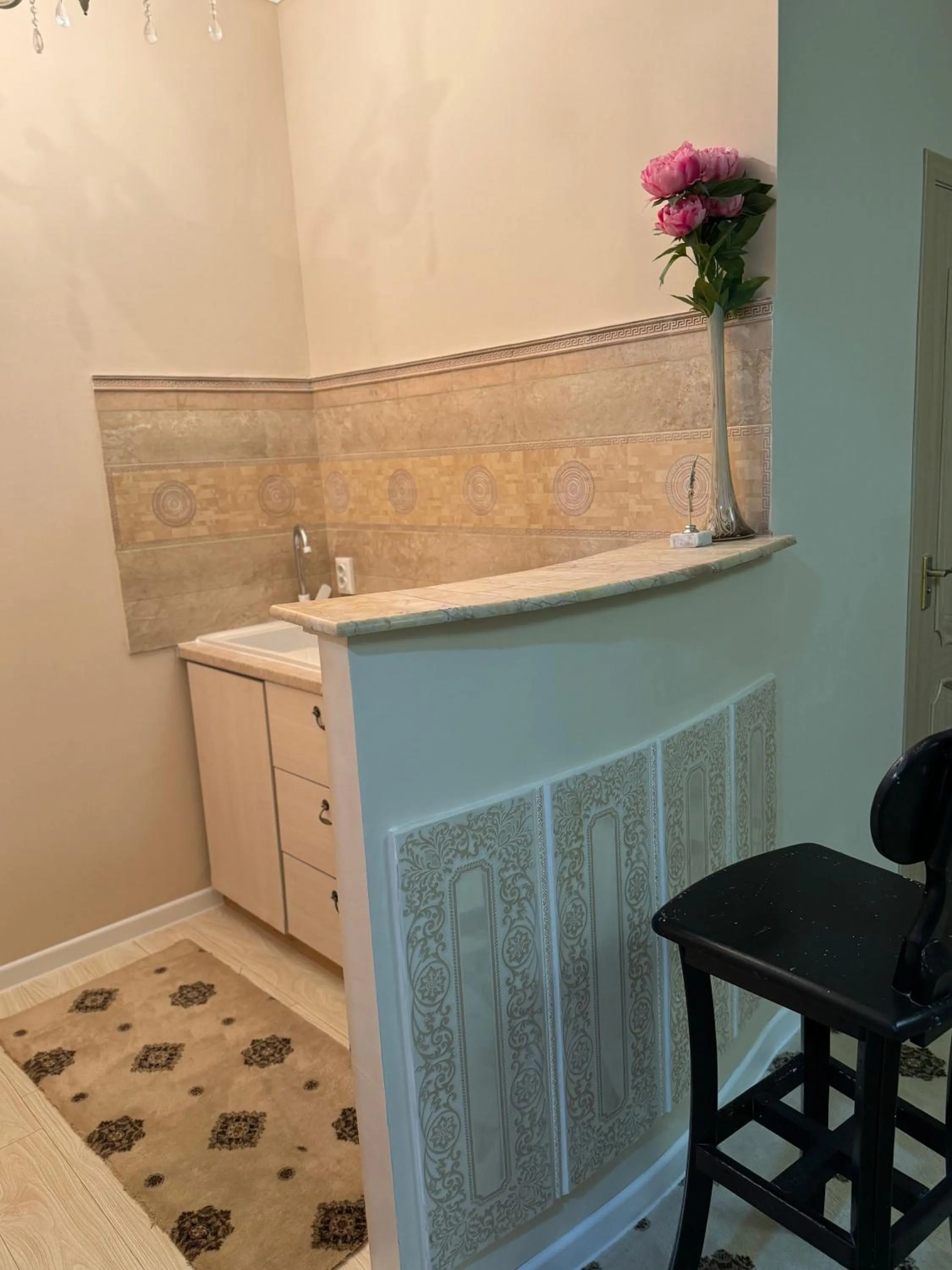 Kitchen or kitchenette in Diamond Hotel