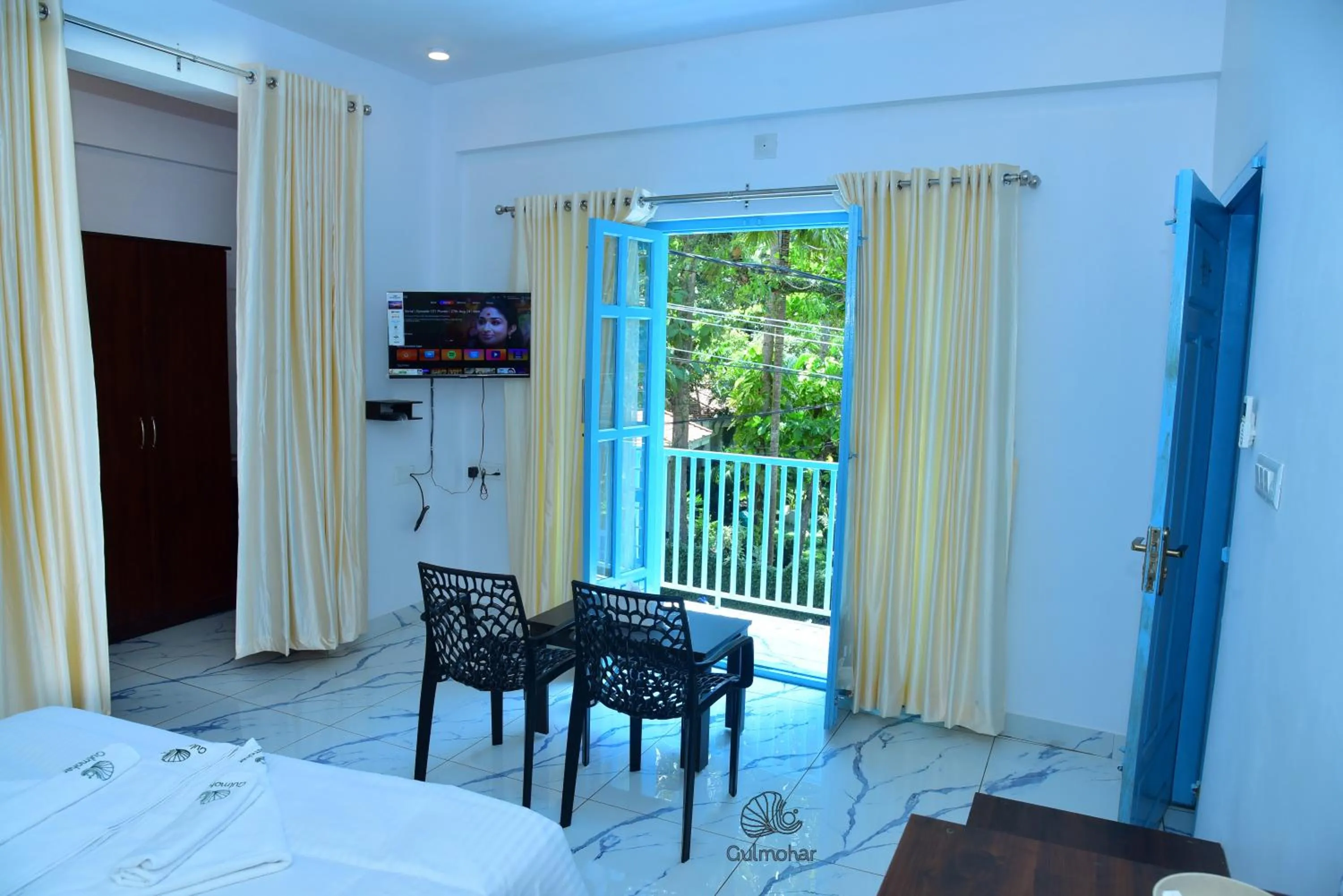 Bed in Gulmohar Varkala