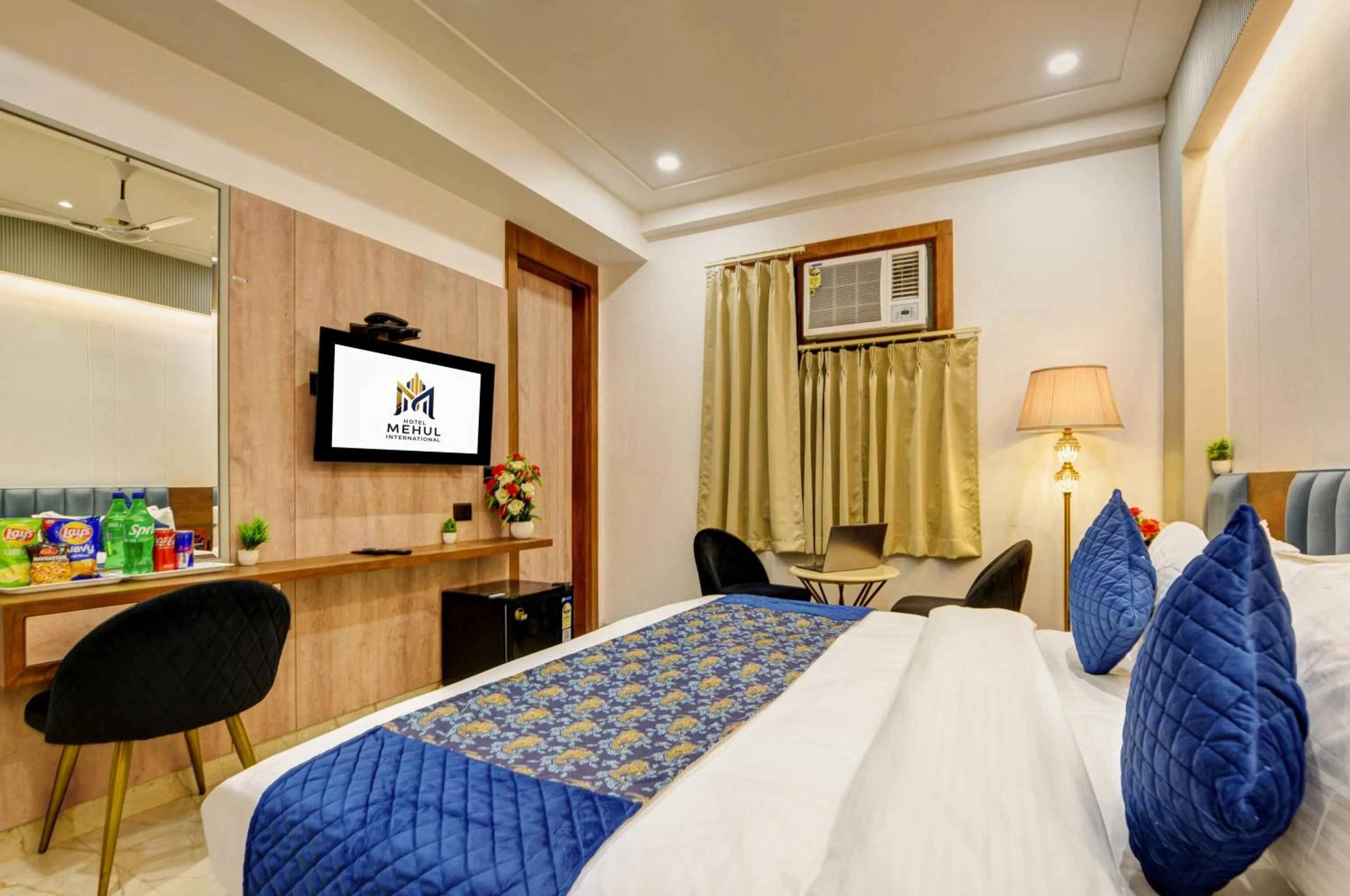 Bed in Hotel Mehul International -Near New Delhi Railway Station, Paharganj & Connaught Place