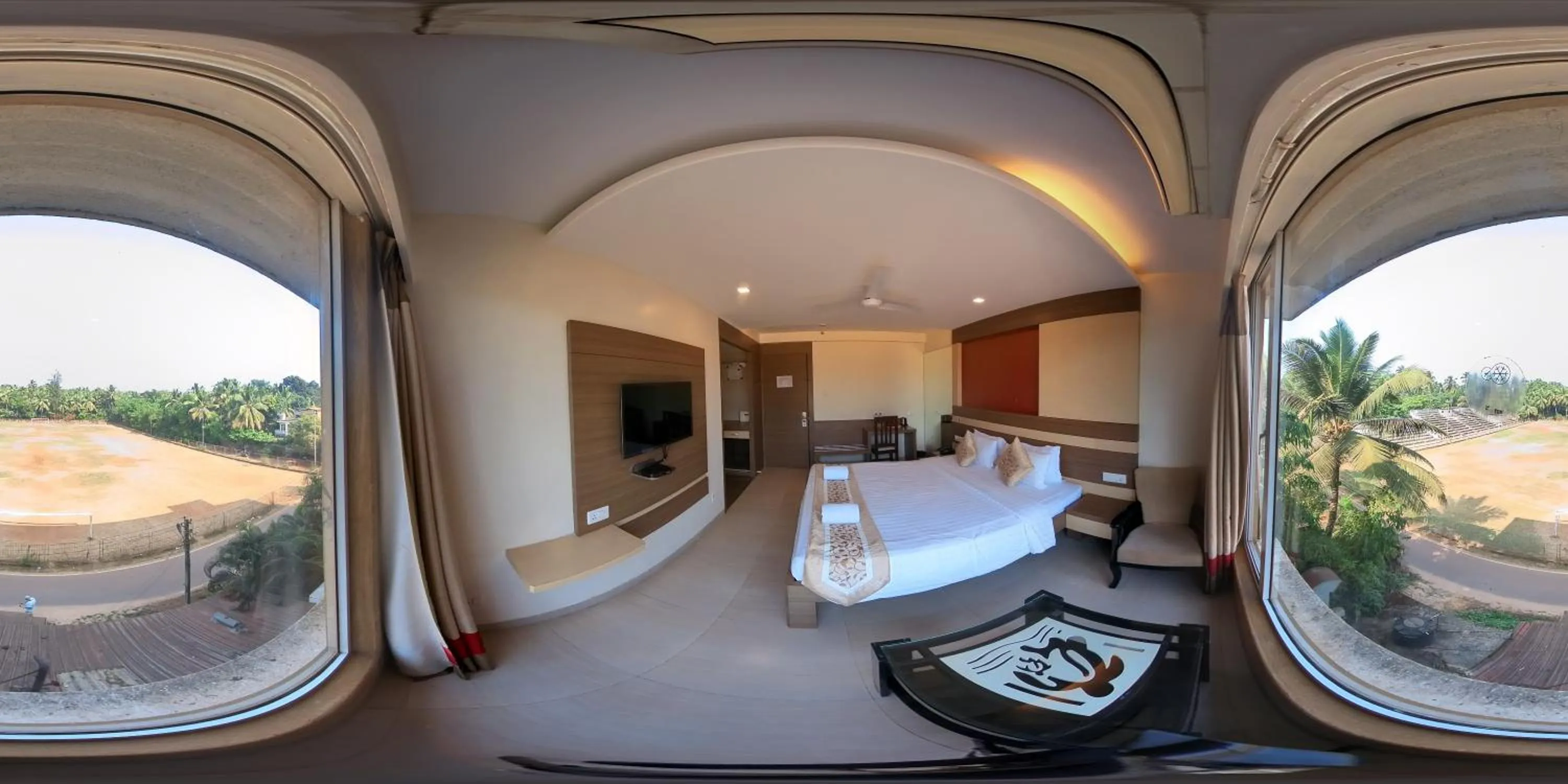 View (from property/room), Bed in Turtle Beach Resort - Morjim