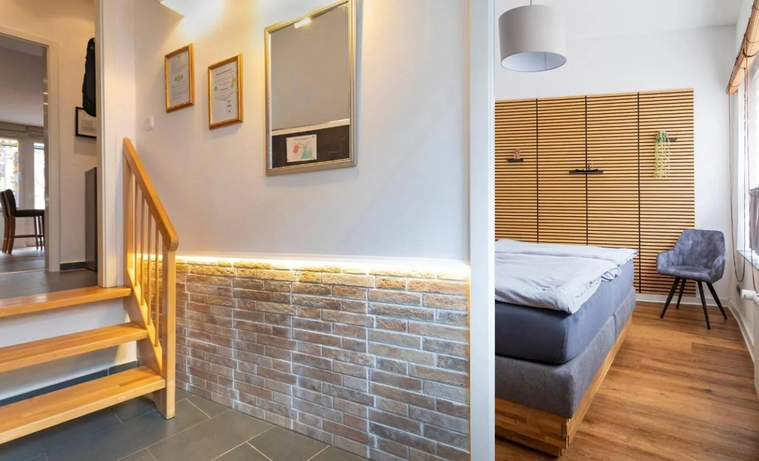 Photo of the whole room, Bed in Apartment Hannover Top Citylage