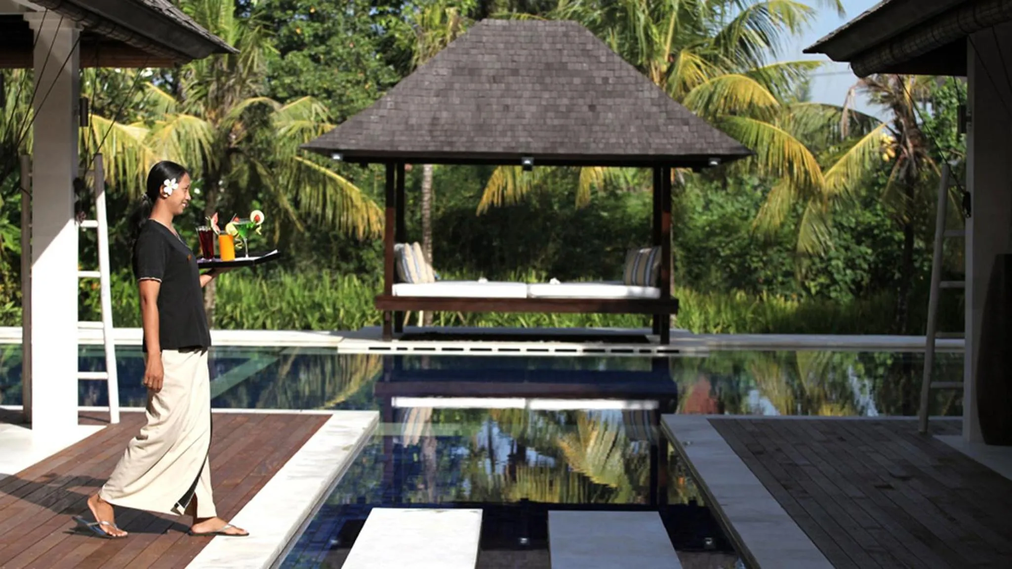 Garden view in Villa Asante