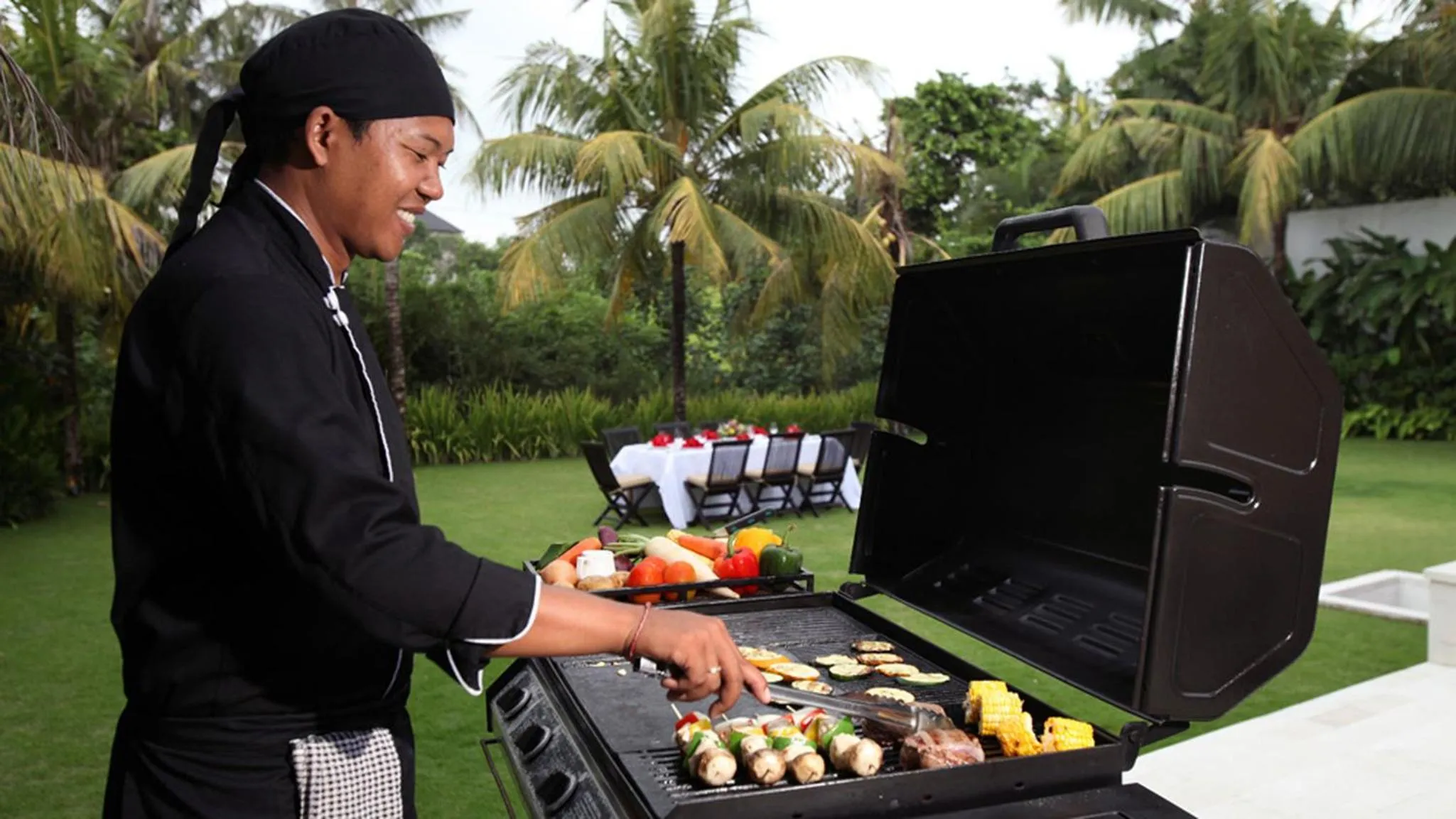 BBQ facilities in Villa Asante