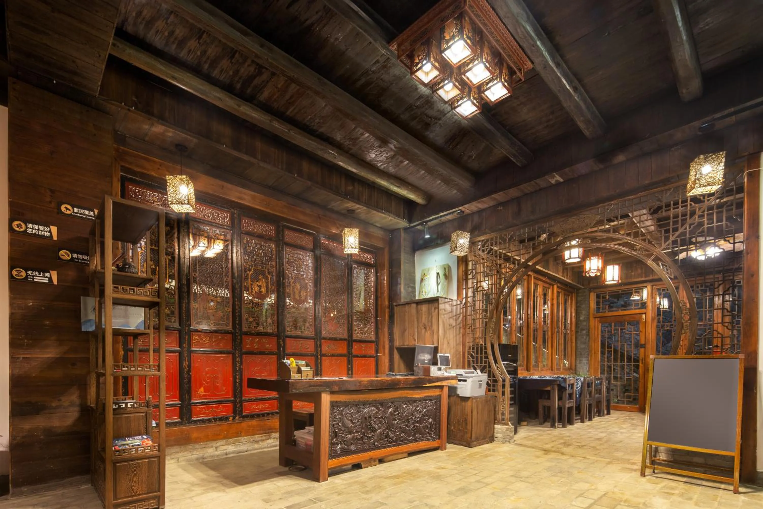 Seating area in Yangshuo River Lodge Hotel - Airport or TS Free pick up over 3 nights