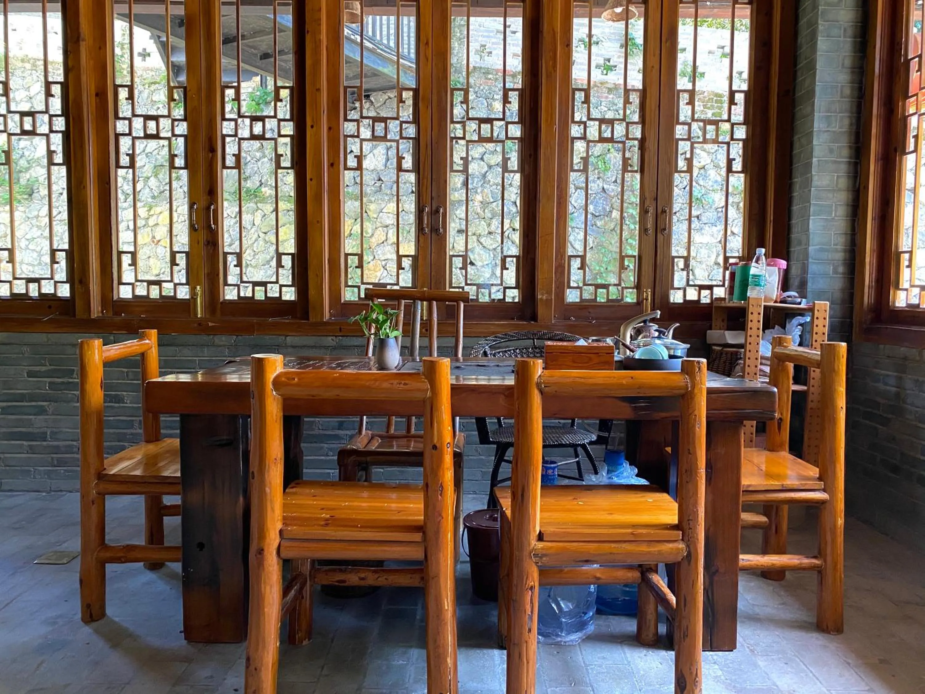 Lounge or bar in Yangshuo River Lodge Hotel - Airport or TS Free pick up over 3 nights