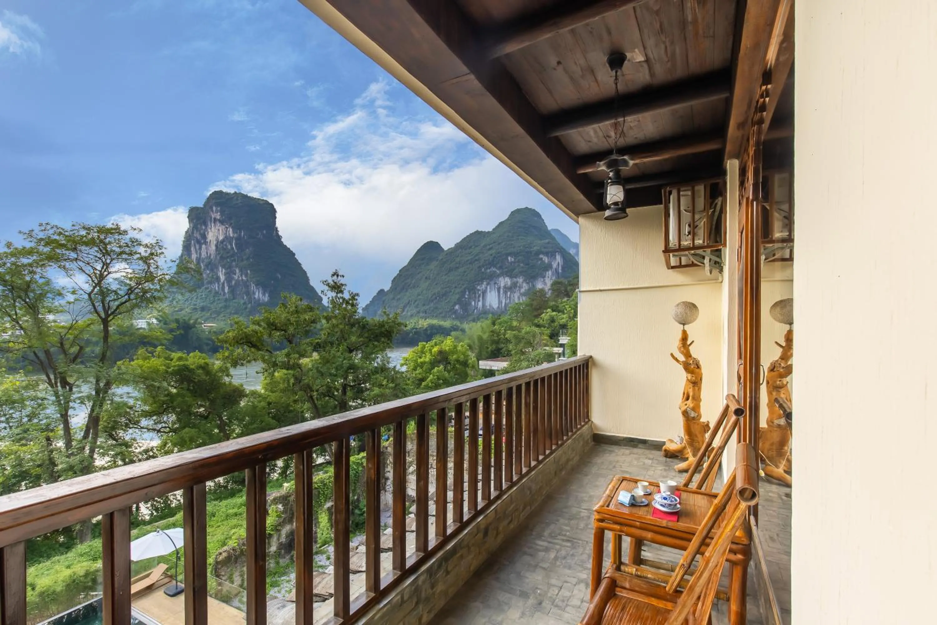 View (from property/room) in Yangshuo River Lodge Hotel - Airport or TS Free pick up over 3 nights