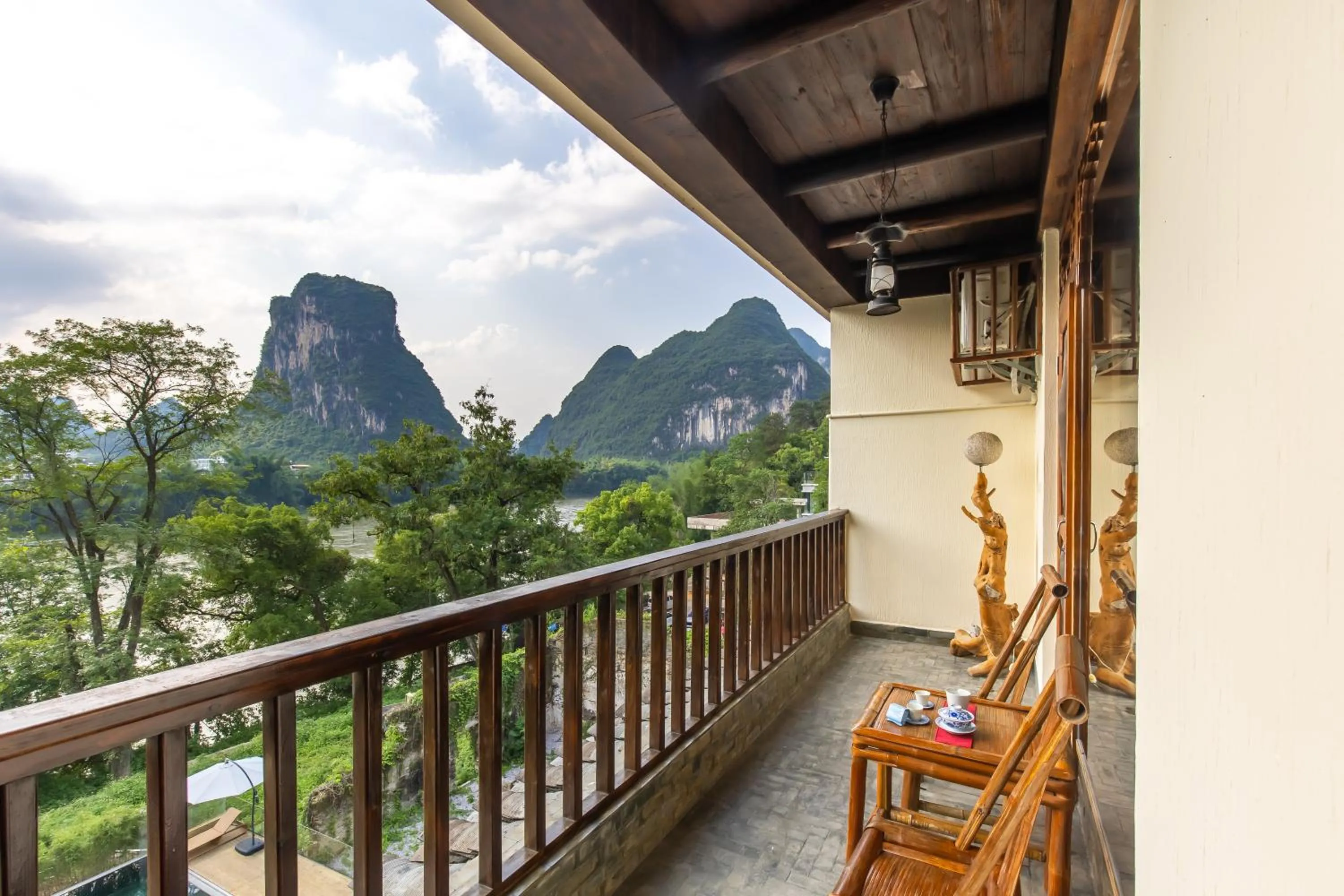 View (from property/room) in Yangshuo River Lodge Hotel - Airport or TS Free pick up over 3 nights