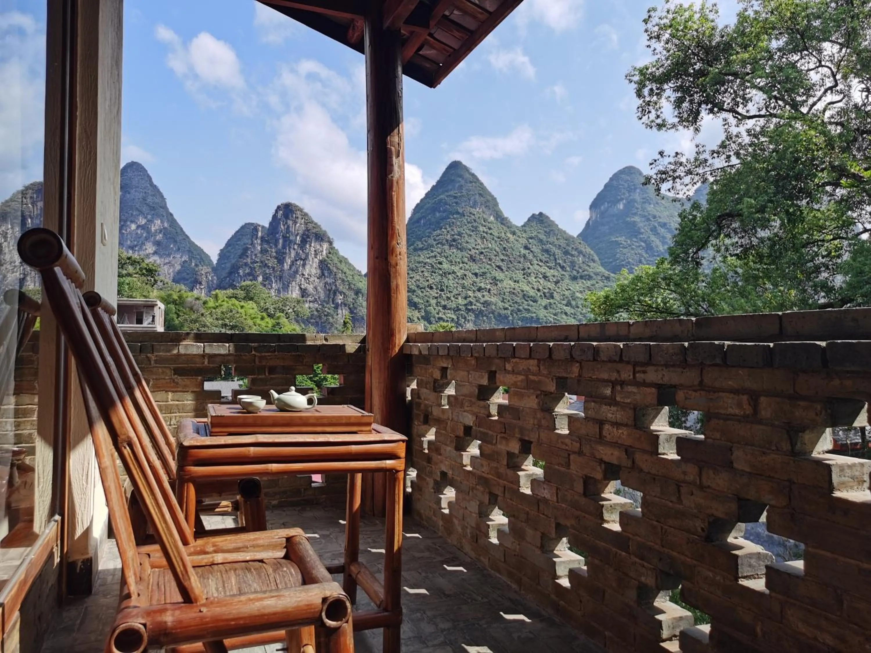 View (from property/room) in Yangshuo River Lodge Hotel - Airport or TS Free pick up over 3 nights