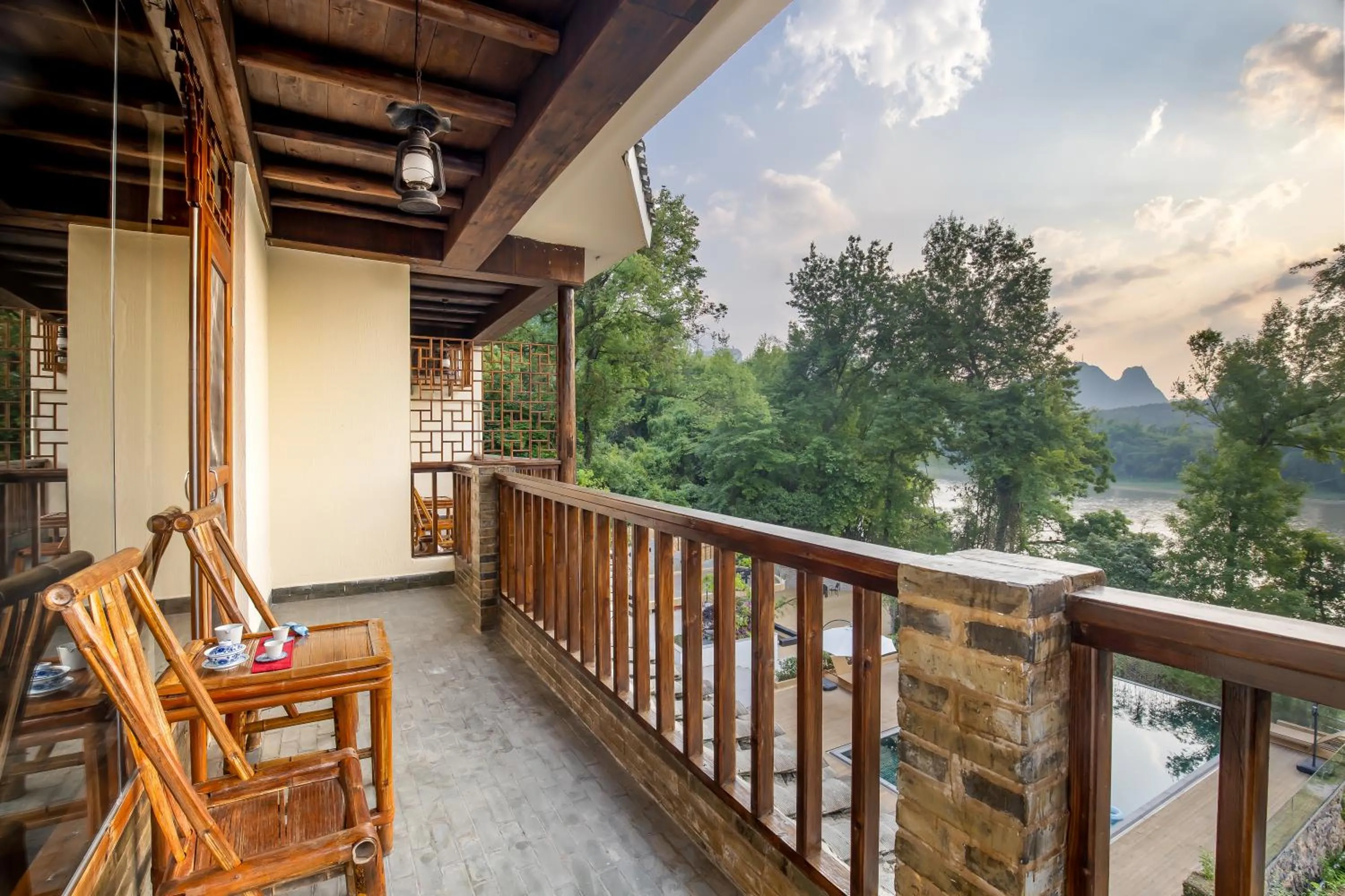 View (from property/room) in Yangshuo River Lodge Hotel - Airport or TS Free pick up over 3 nights
