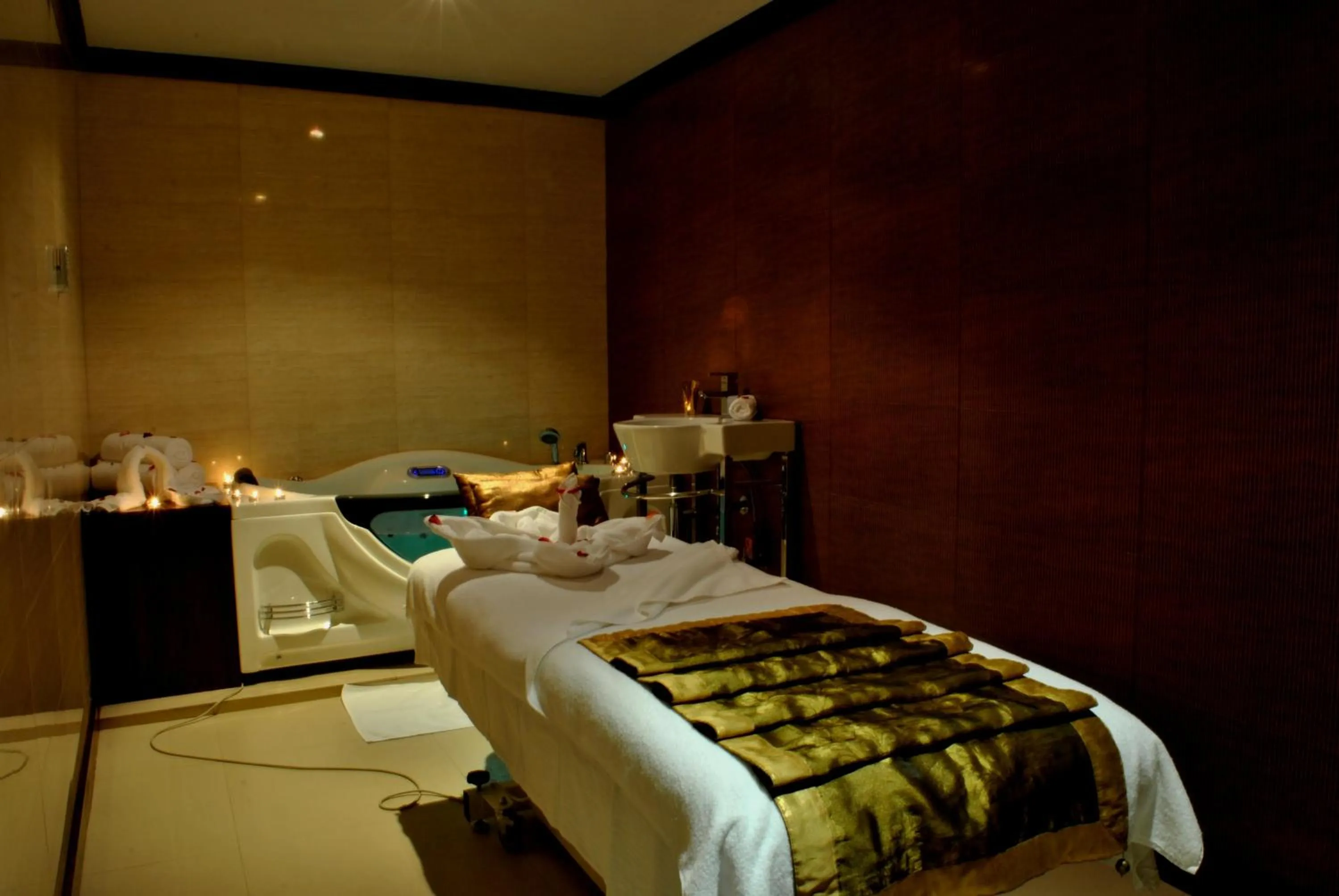 Hot Tub, Bed in Hotel Dynasty