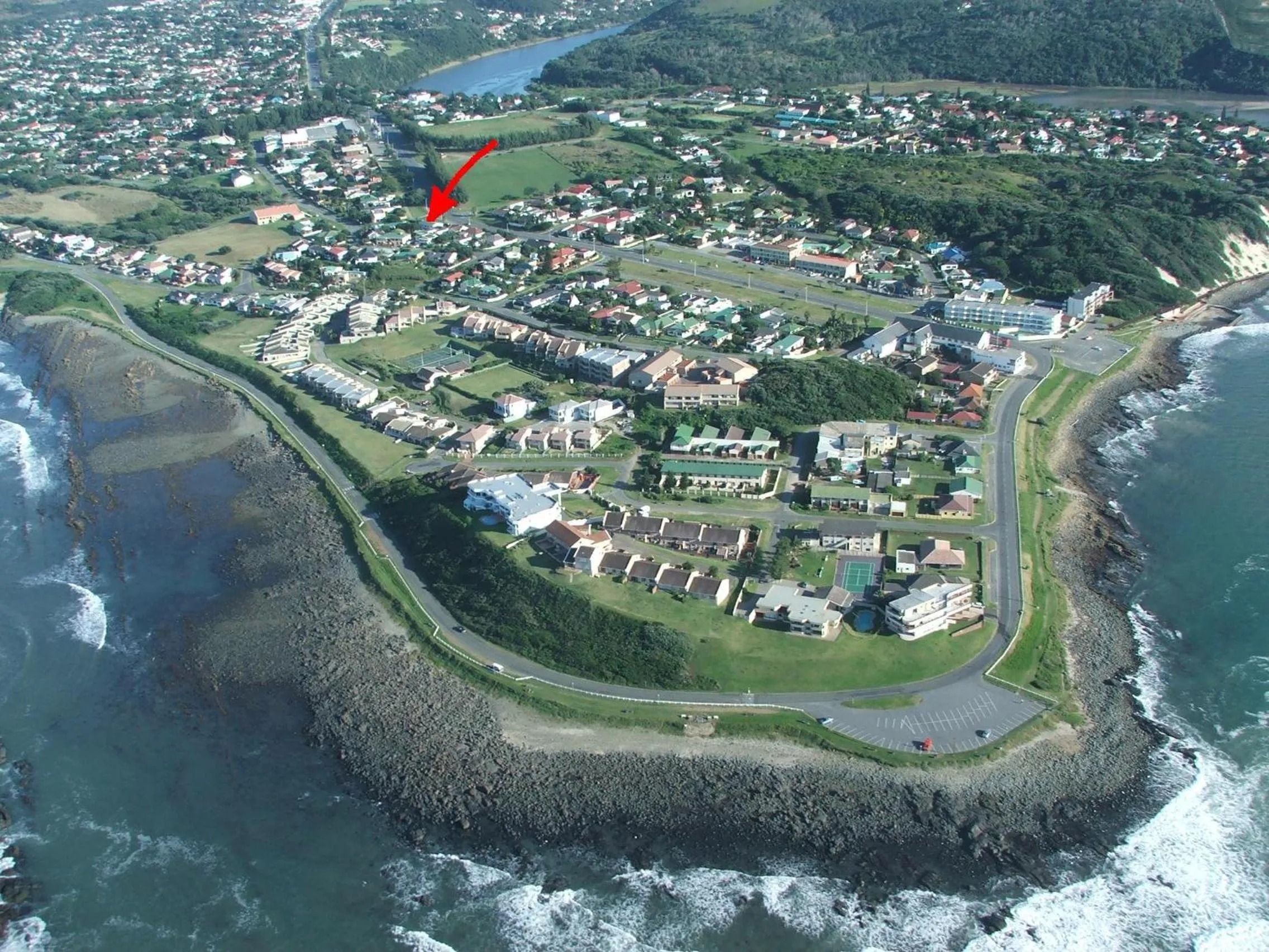 Bird's eye view in Rose and Ale Self Catering Units