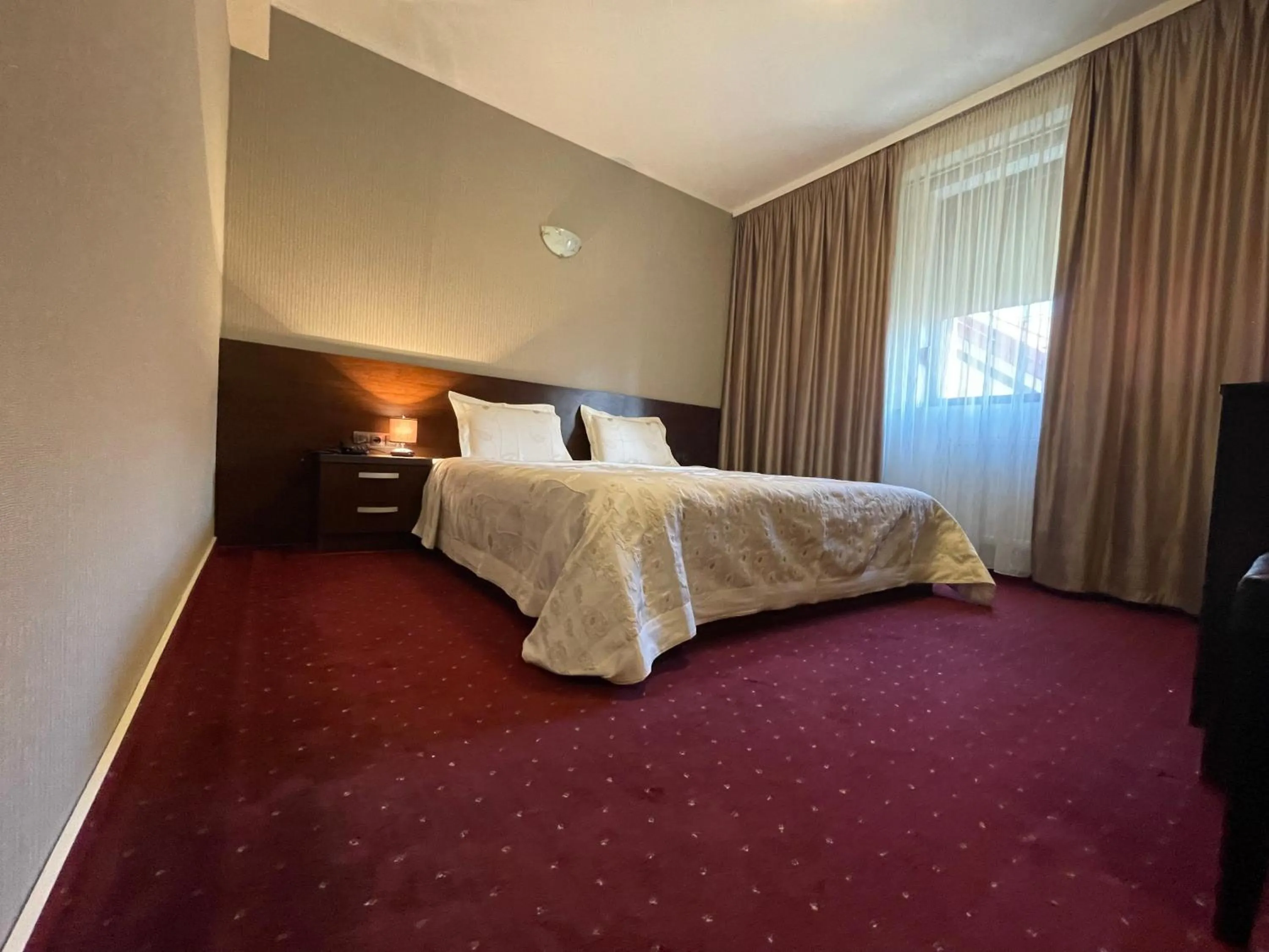 Shower, Bed in Hotel Athos