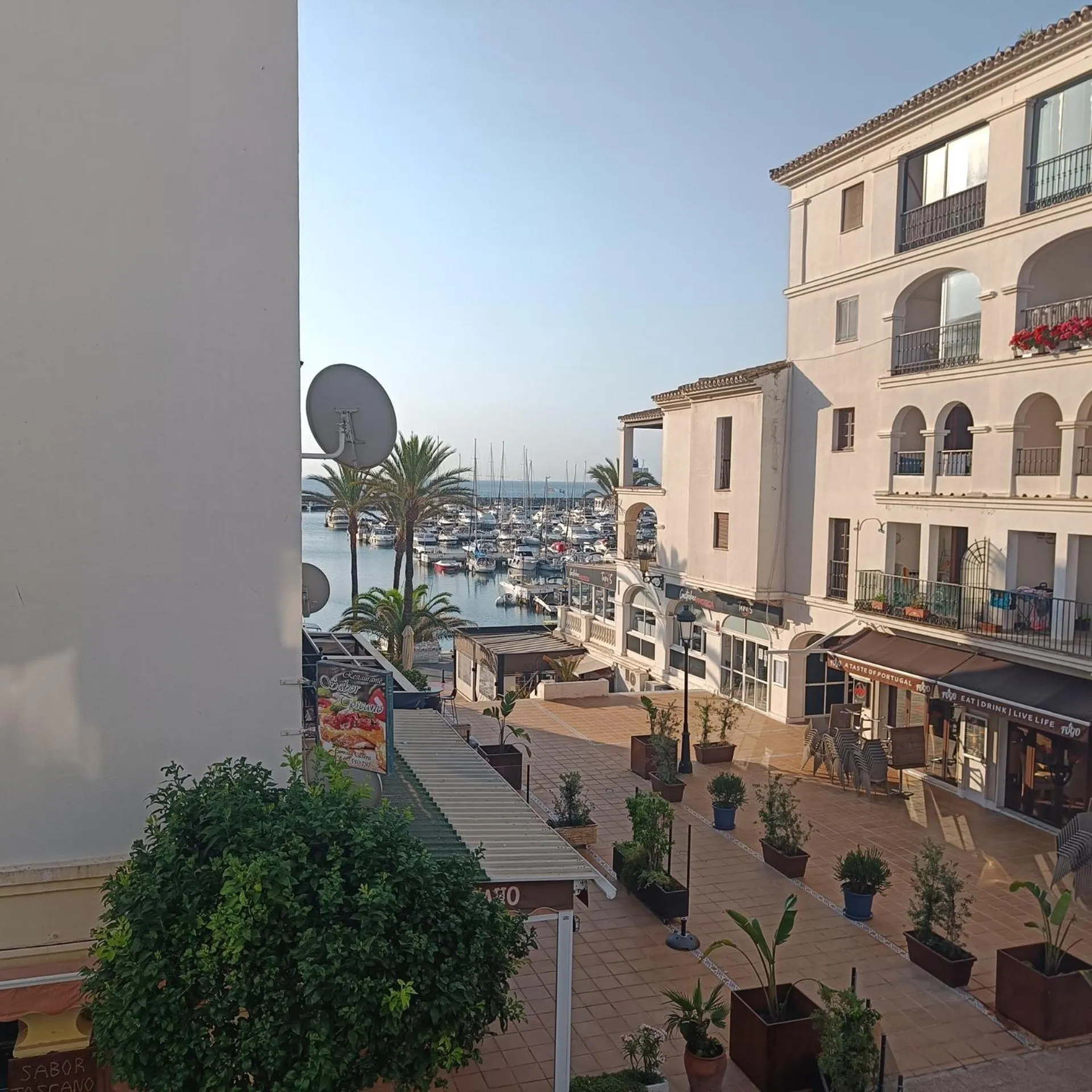 Sea view in Duquesa Harbour Club Aparthotel