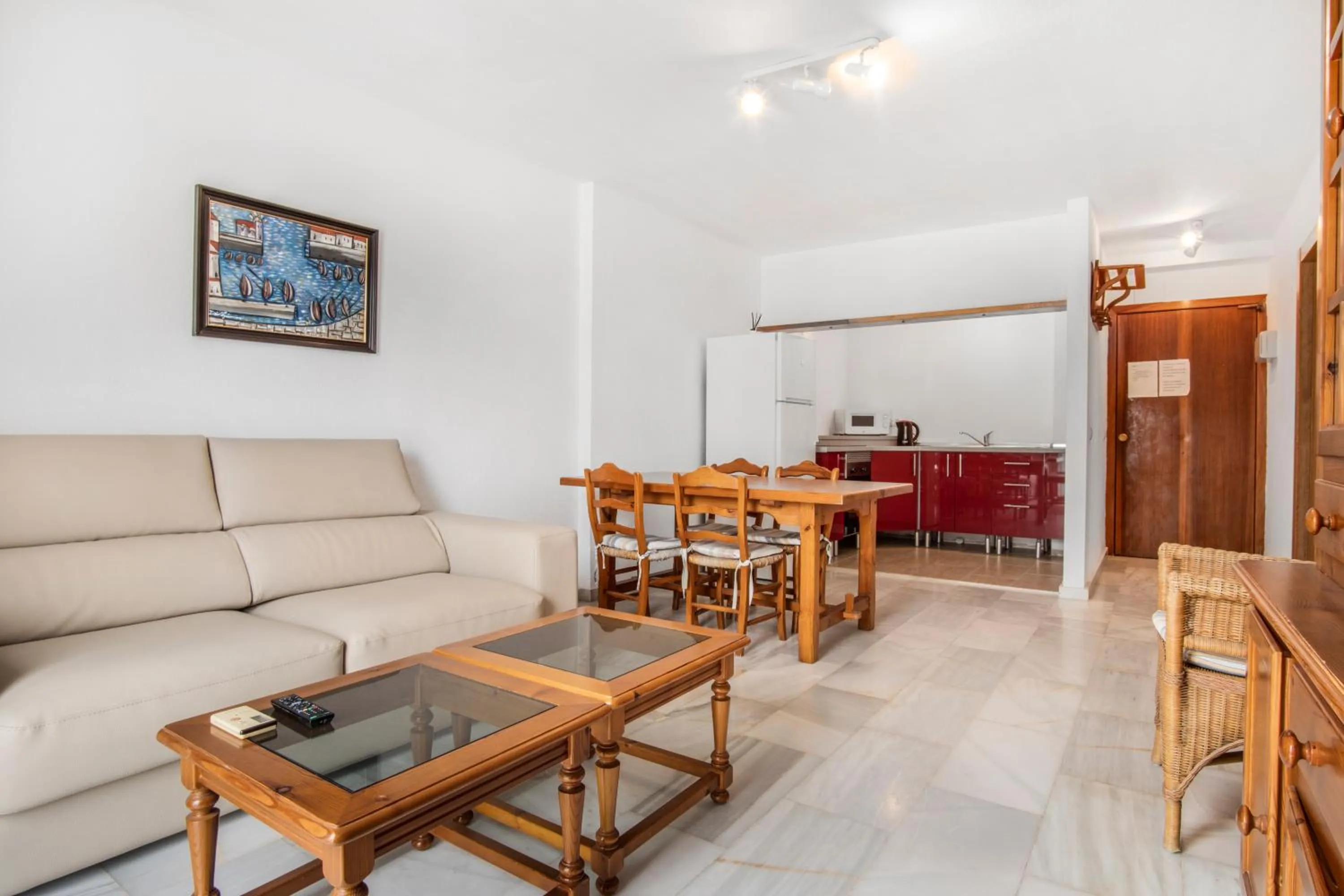 Living room in Duquesa Harbour Club Aparthotel