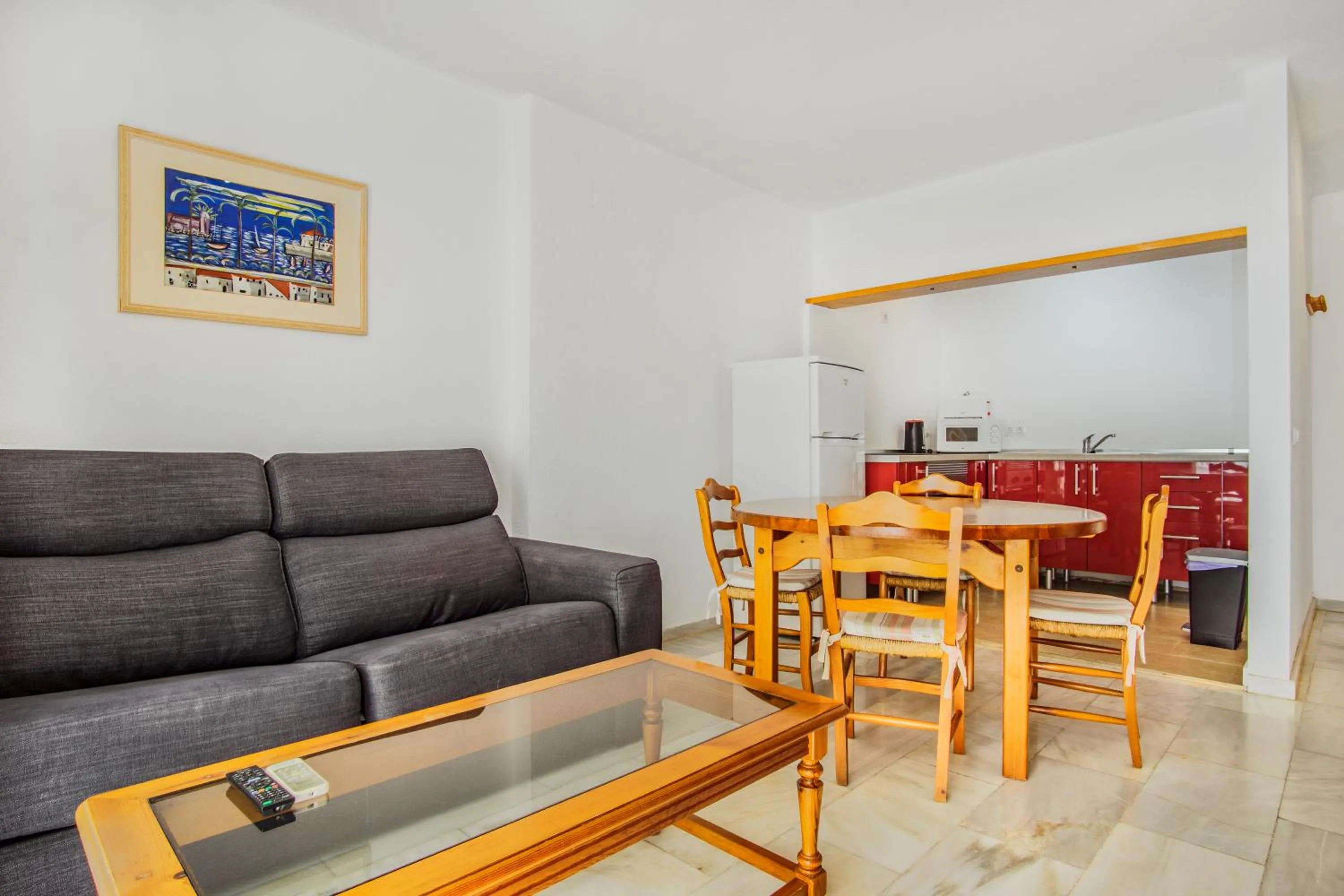 Living room in Duquesa Harbour Club Aparthotel