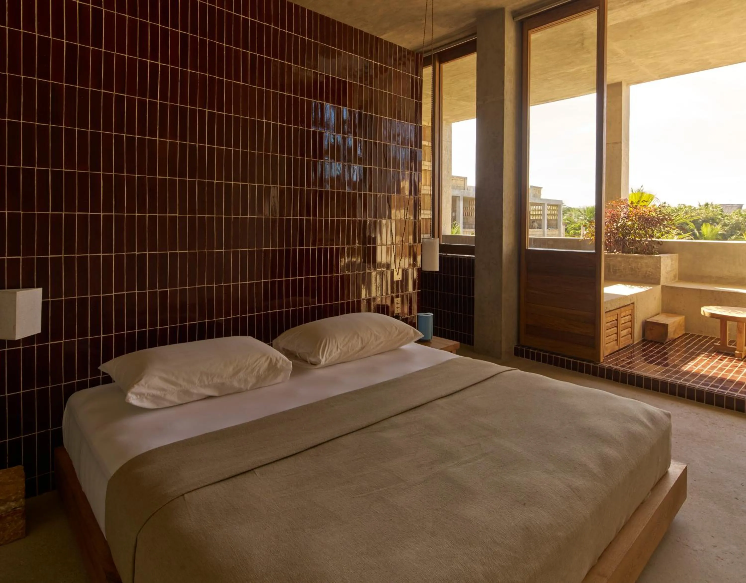 Bed in Hotel Humano, a Member of Design Hotels
