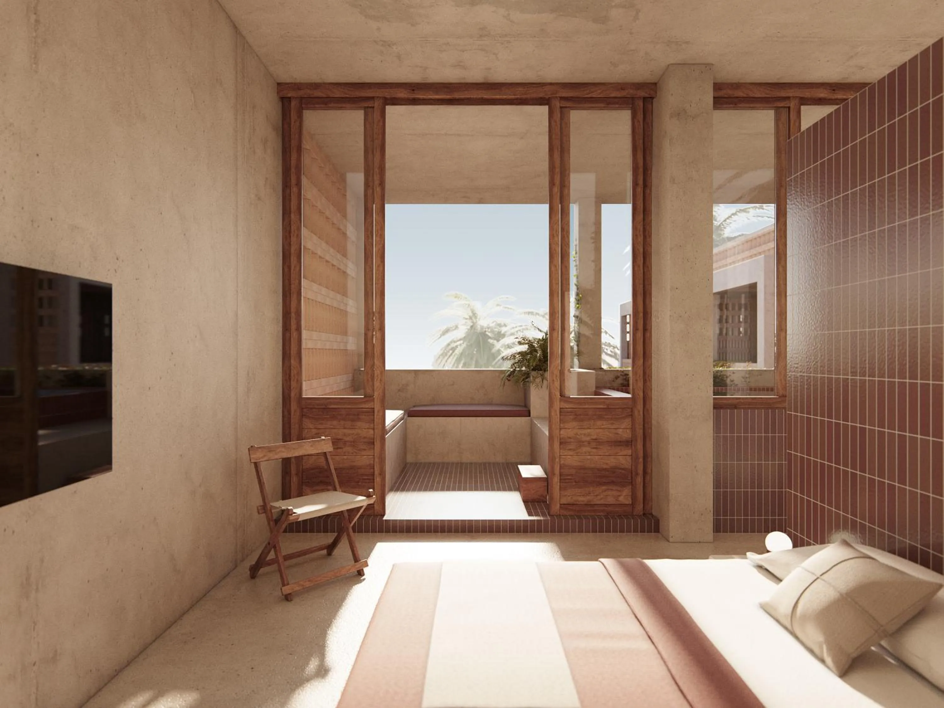 Bed in Hotel Humano, a Member of Design Hotels