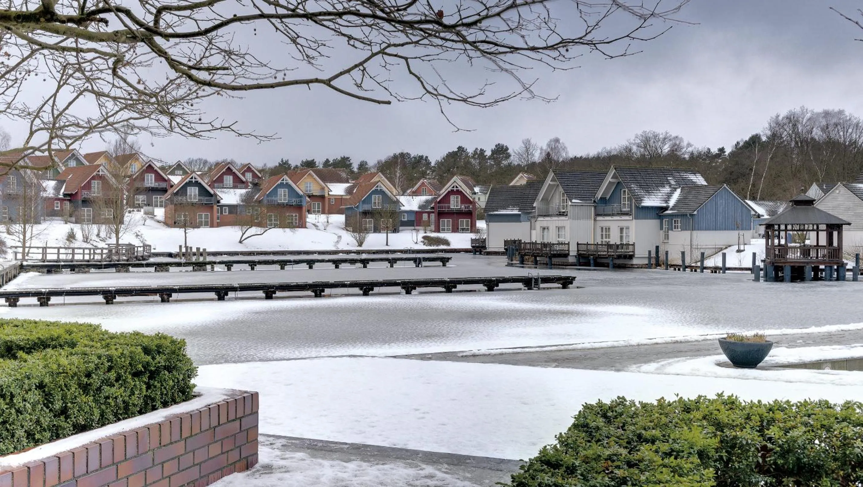 Winter in Precise Resort Marina Wolfsbruch - Familienapartments